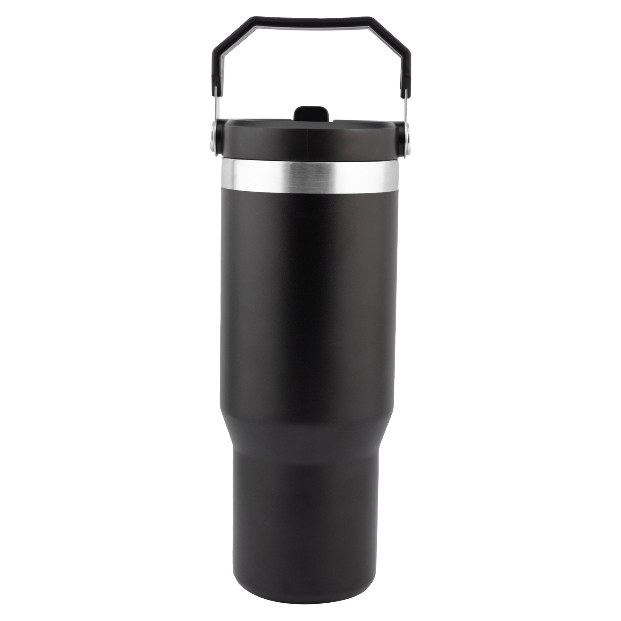 Termo de Acero Inoxidable con Doble Pared Agarradera Y Popote NUVÓ 900ml