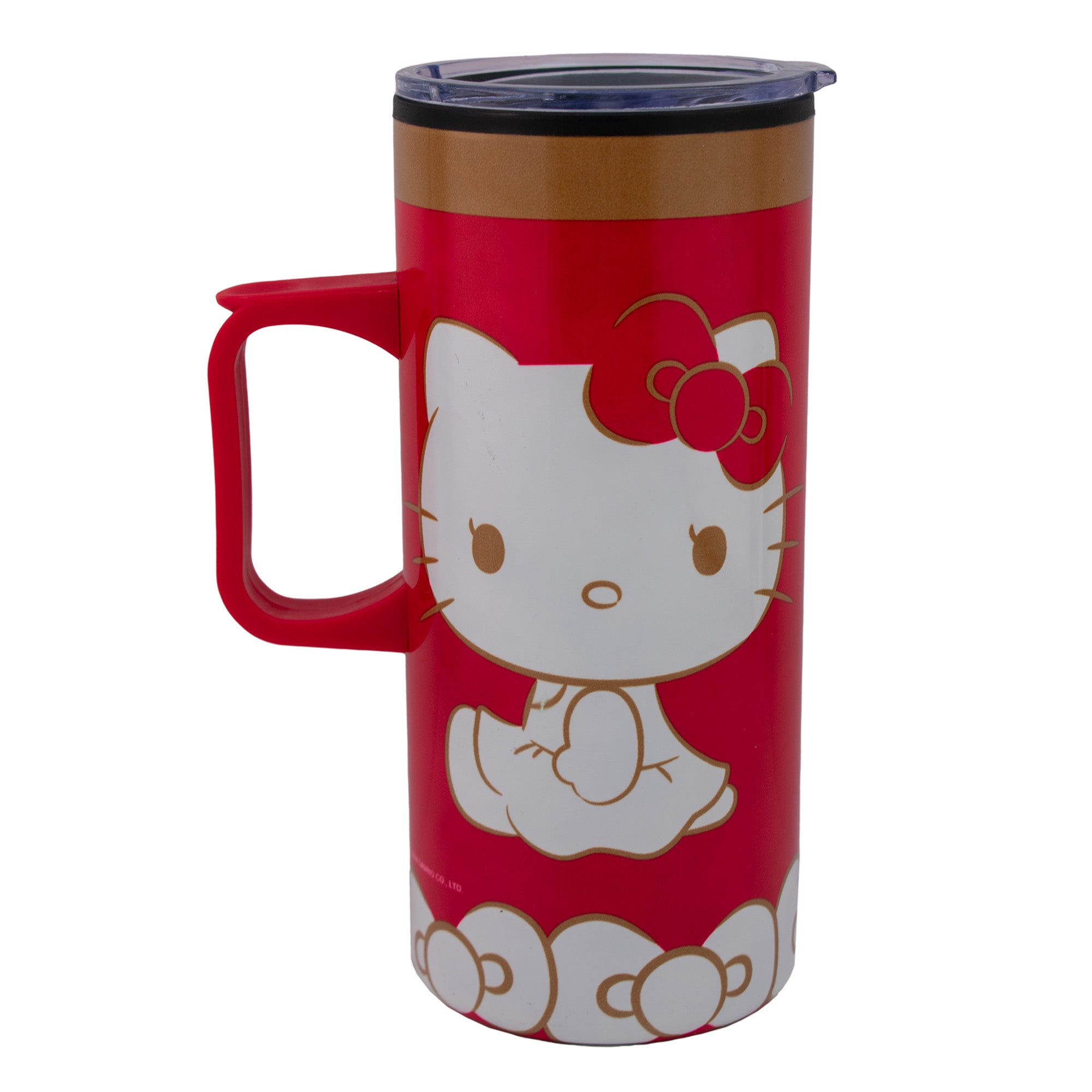 Termo de Acero Inoxidable Doble Pared Con Asa Hello Kitty 50 Aniversario 500ml