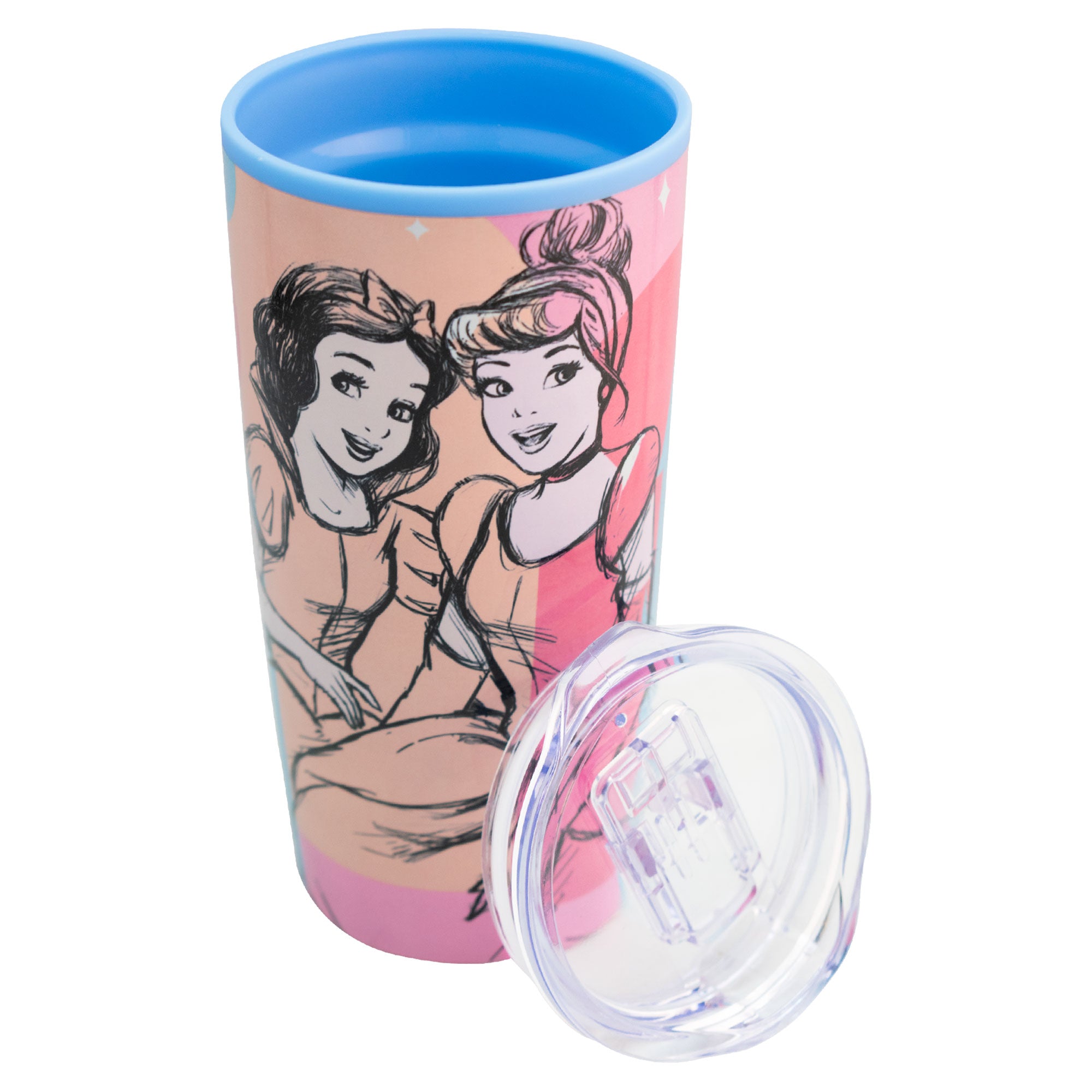 Termo de Acero Inoxidable con Doble Pared Disney Princesas 500ml