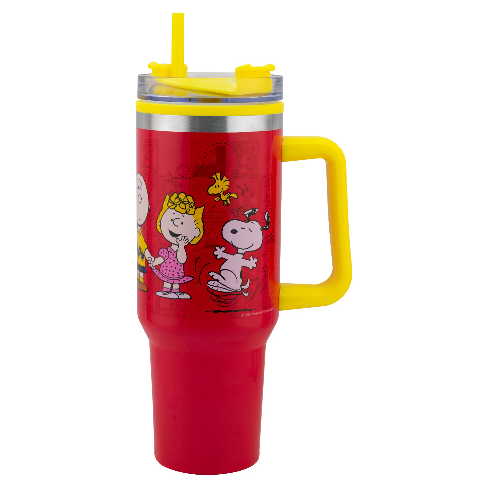 Termo de Acero Inoxidable con Doble Pared y Tapa Hermética Snoopy 1.2L