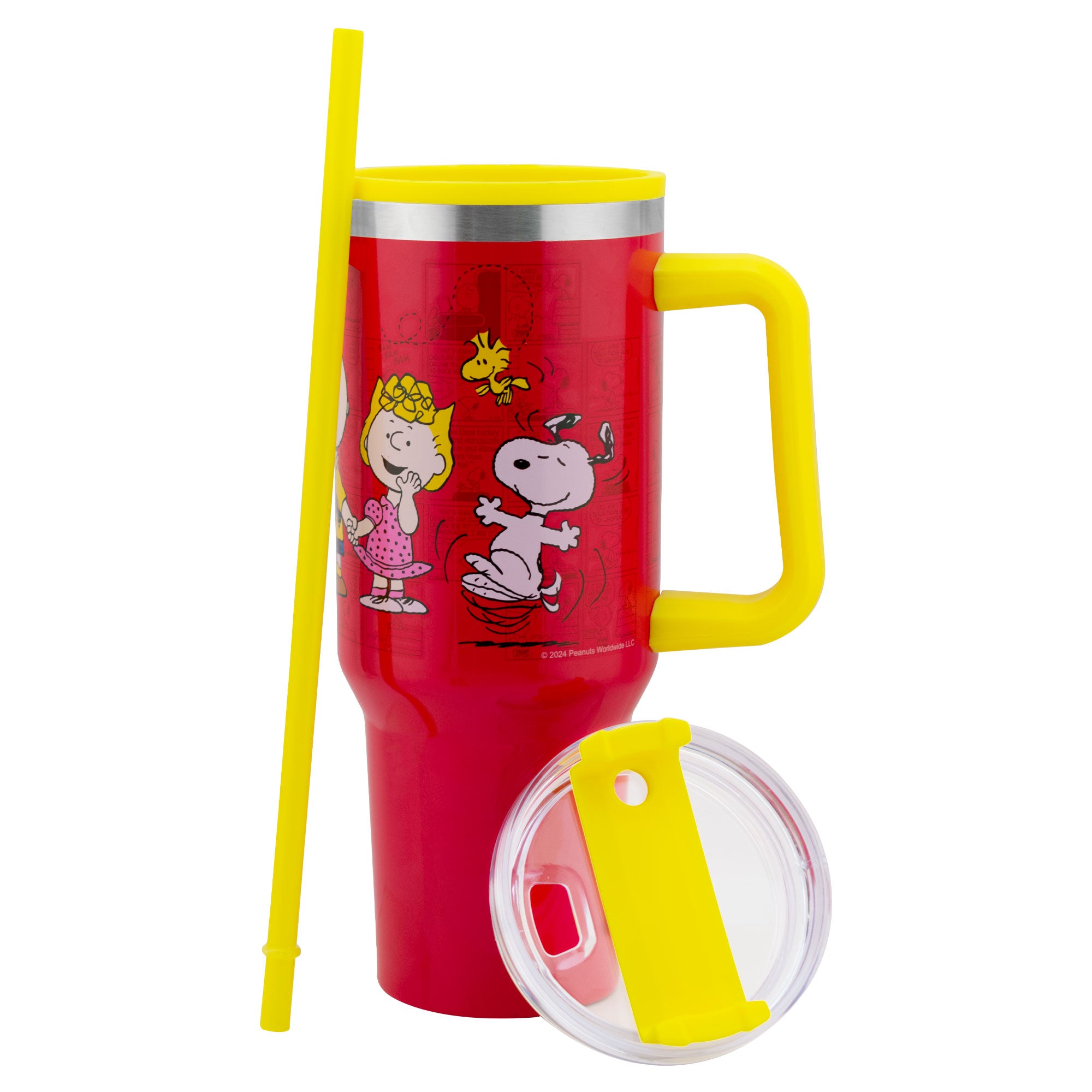 Termo de Acero Inoxidable con Doble Pared y Tapa Hermética Snoopy 1.2L