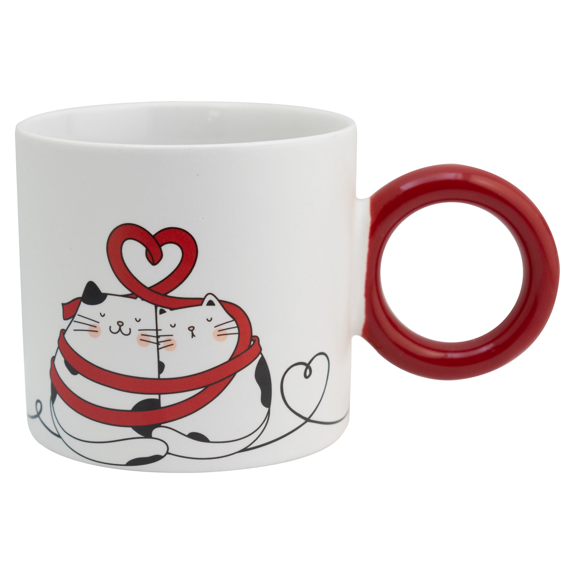 Juego de 2 Tazas de Porcelana con Acabado Mate Con Caja De Regalo LOVE 330ml