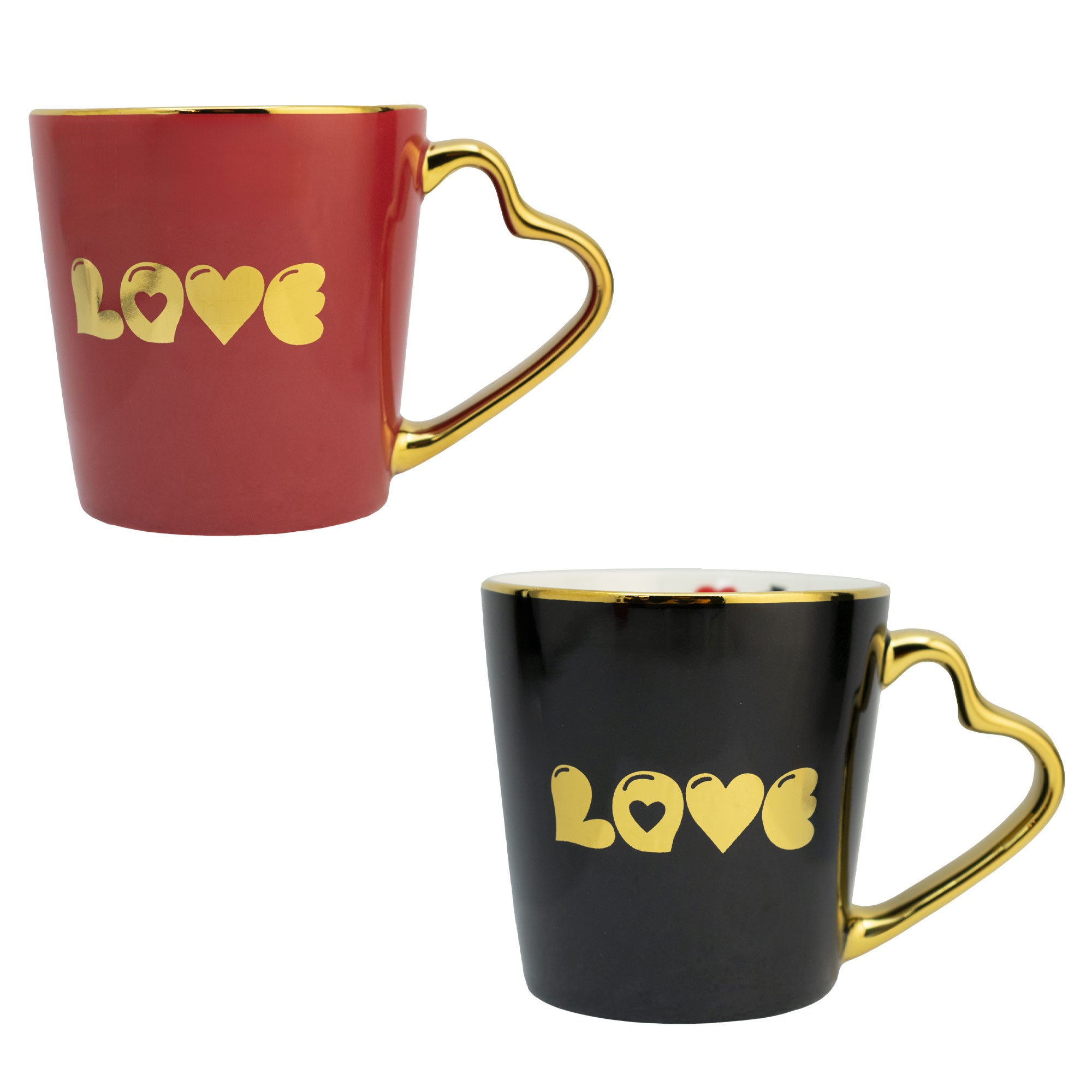 Juego de 2 Tazas de Porcelana Nuvó LOVE 320ml