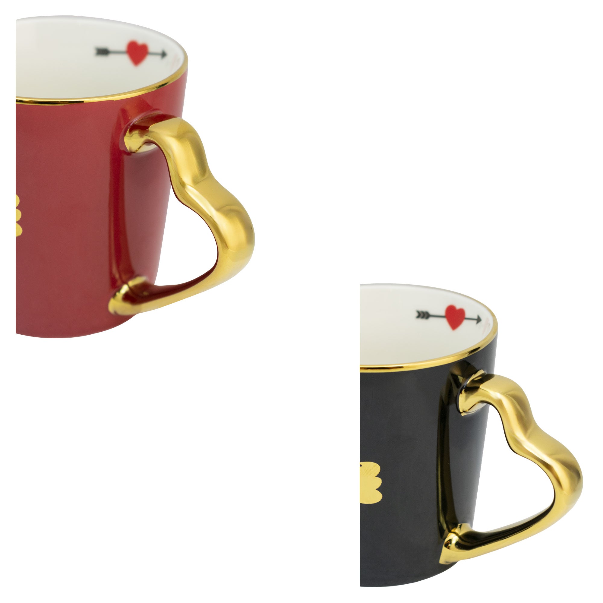 Juego de 2 Tazas de Porcelana Nuvó LOVE 320ml