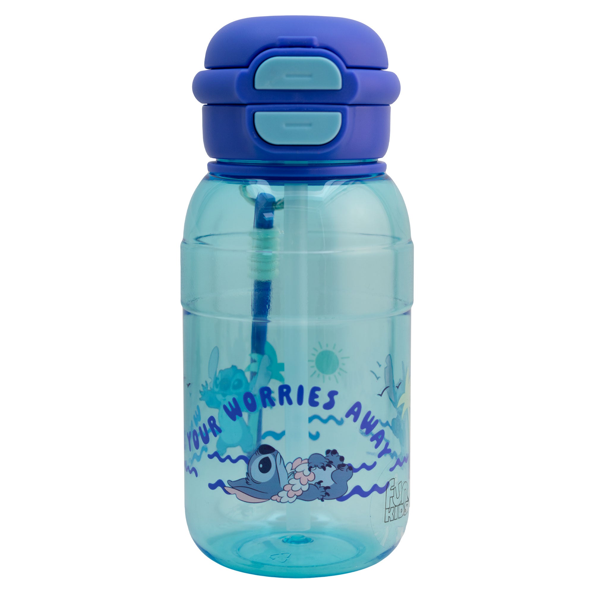 Botella de Plástico con Tapa Doble y Agarradera Fun Kids Distintos Personajes 680ml