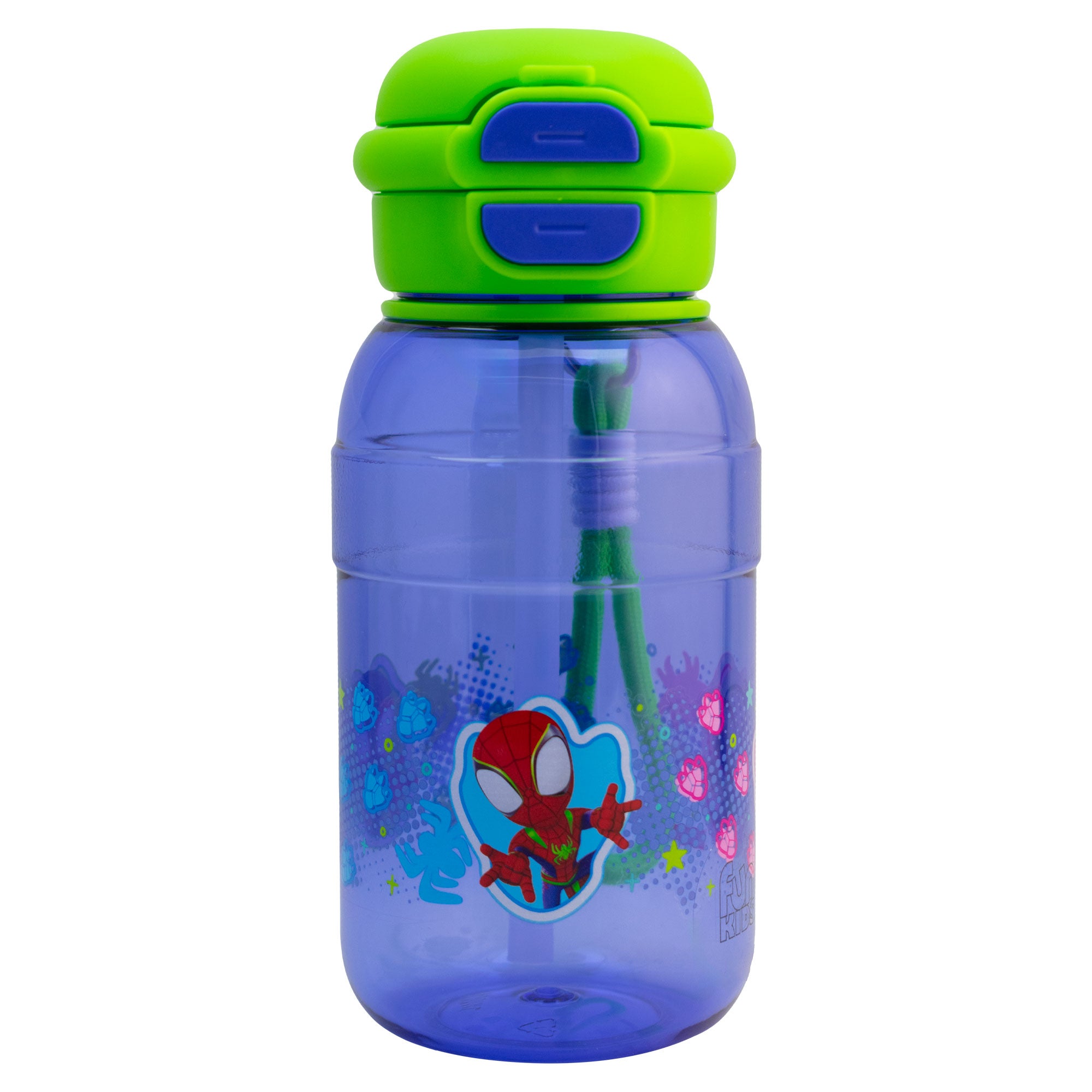 Botella de Plástico con Tapa Doble y Agarradera Fun Kids Distintos Personajes 680ml