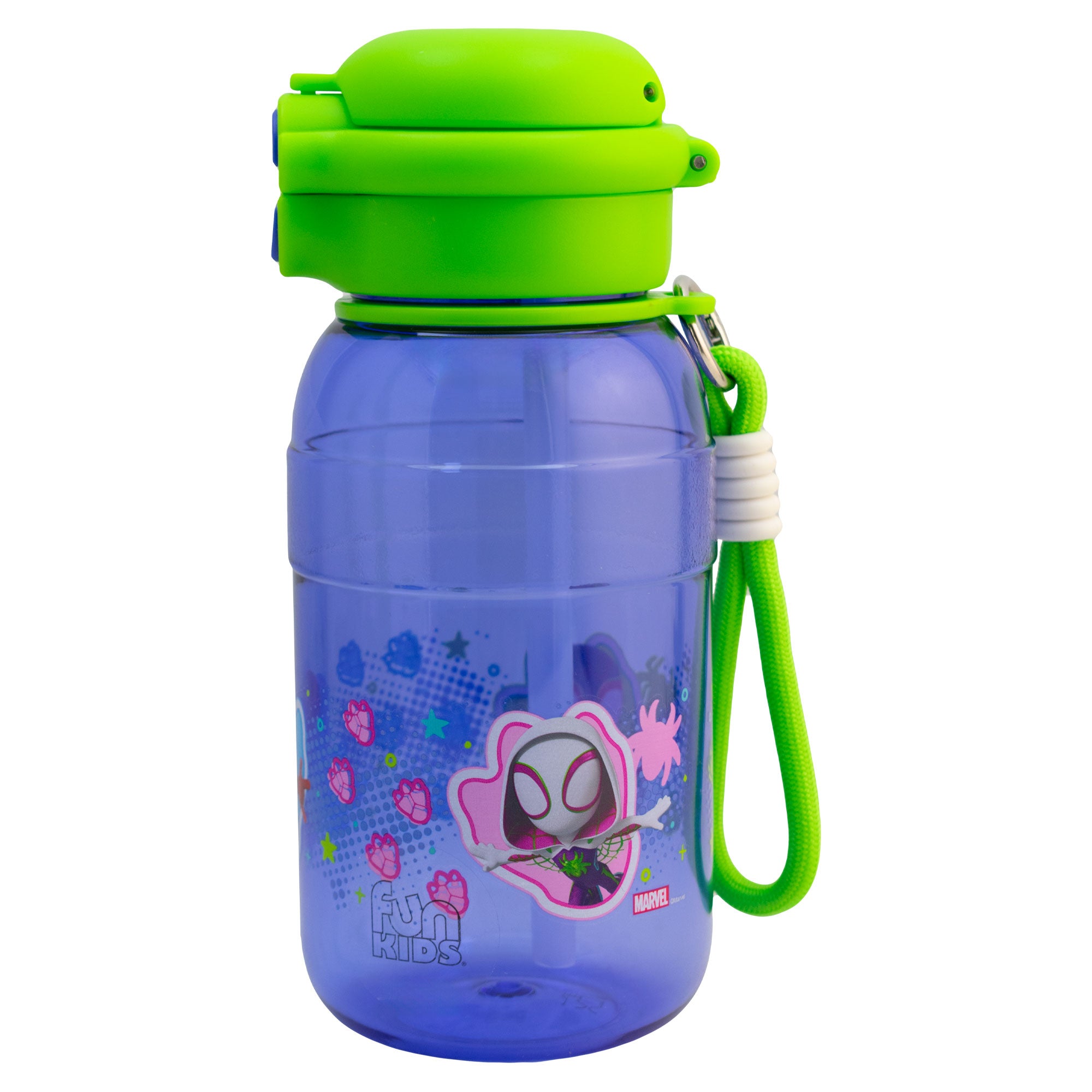 Botella de Plástico con Tapa Doble y Agarradera Fun Kids Distintos Personajes 680ml