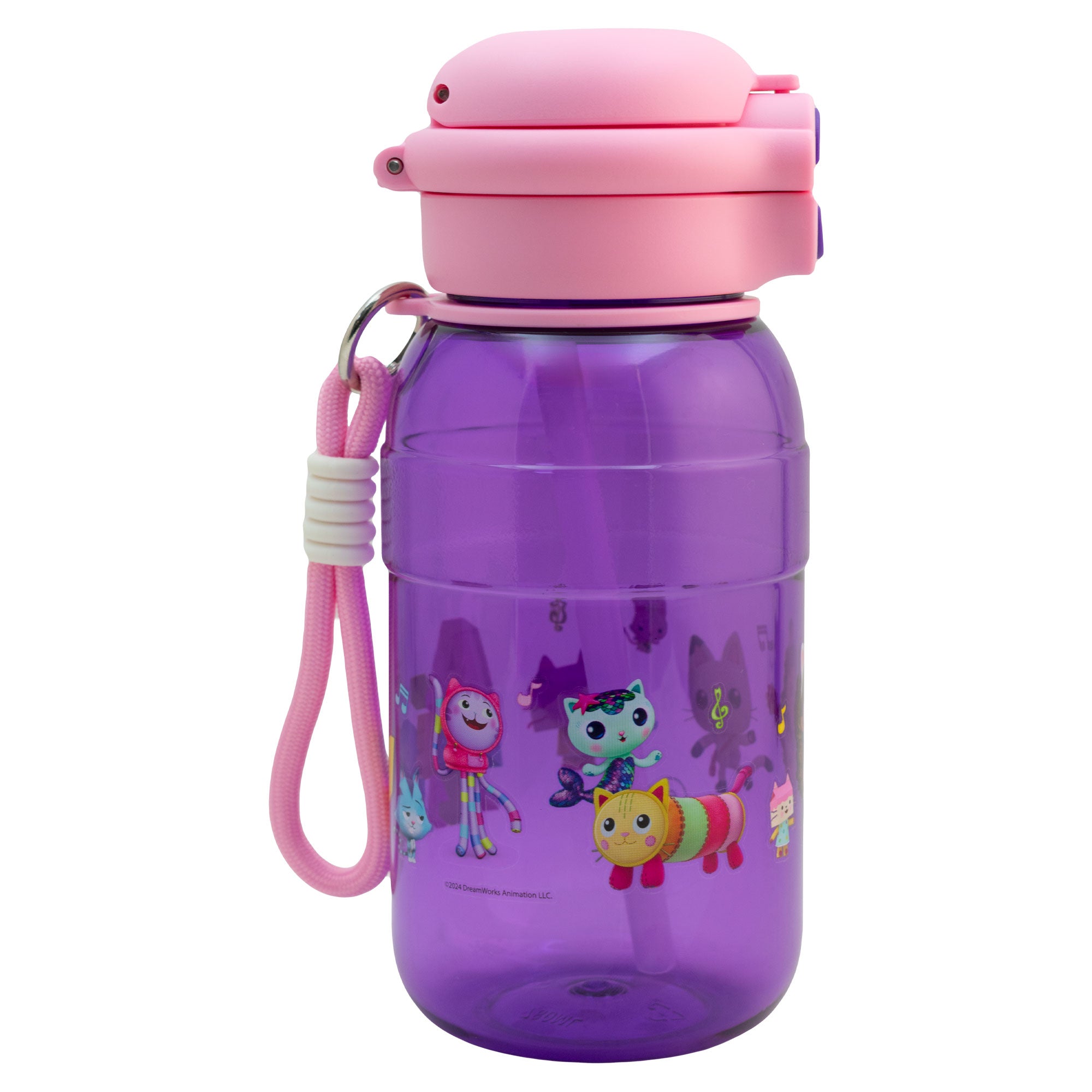 Botella de Plástico con Tapa Doble y Agarradera Fun Kids Distintos Personajes 680ml