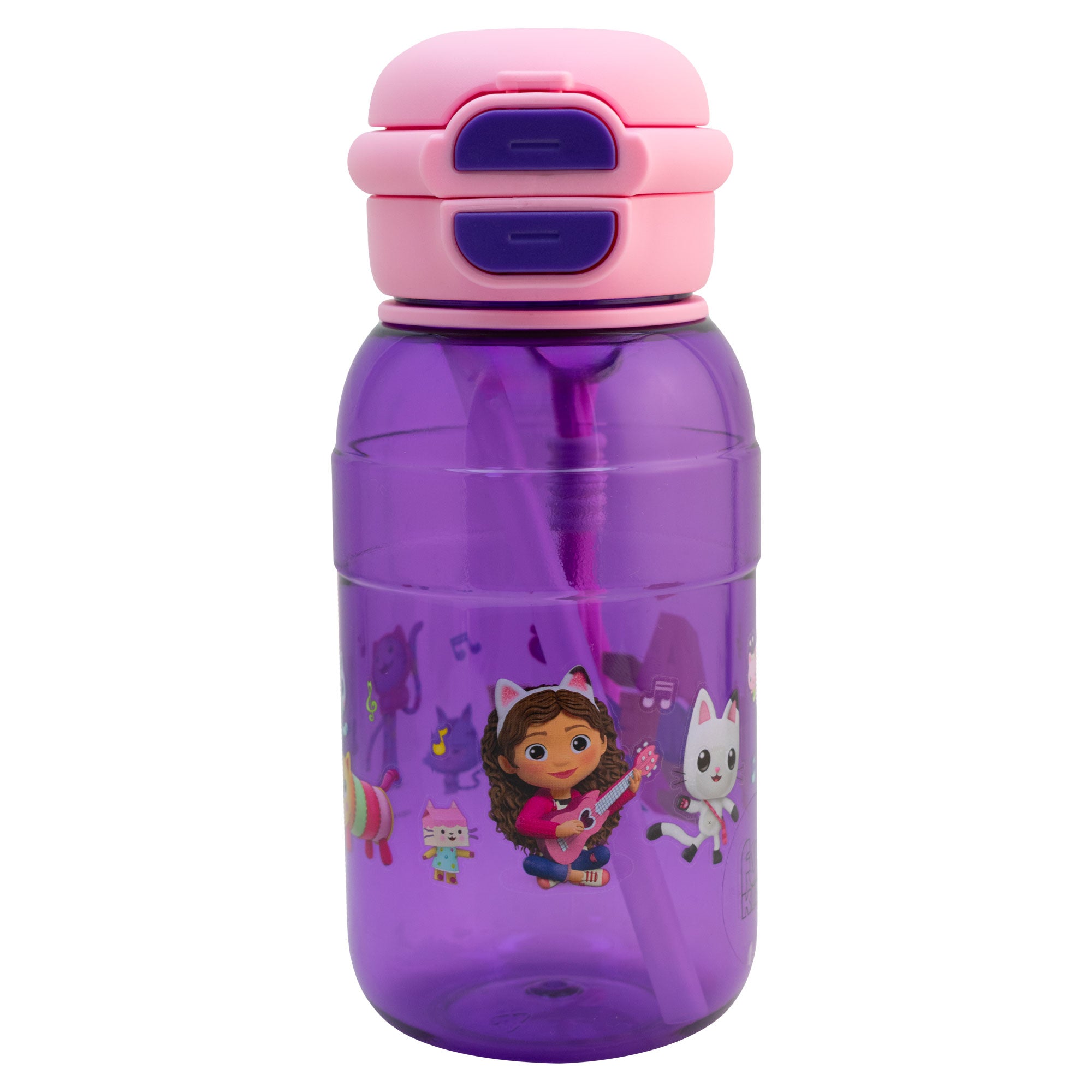 Botella de Plástico con Tapa Doble y Agarradera Fun Kids Distintos Personajes 680ml