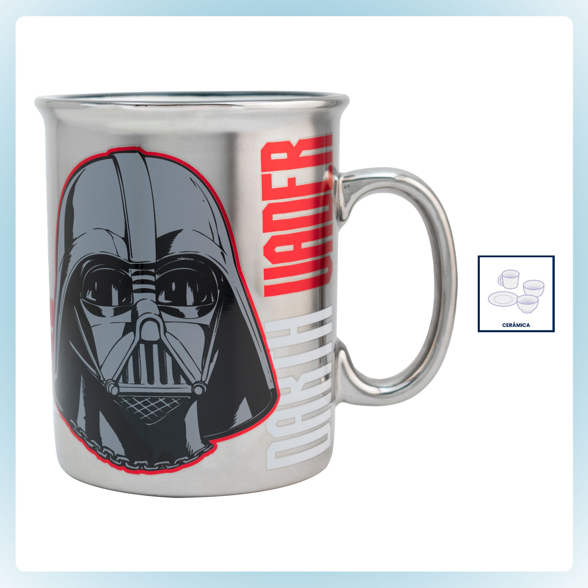 Taza de Cerámica Jumbo Iridiscente Personajes Animados 790ml