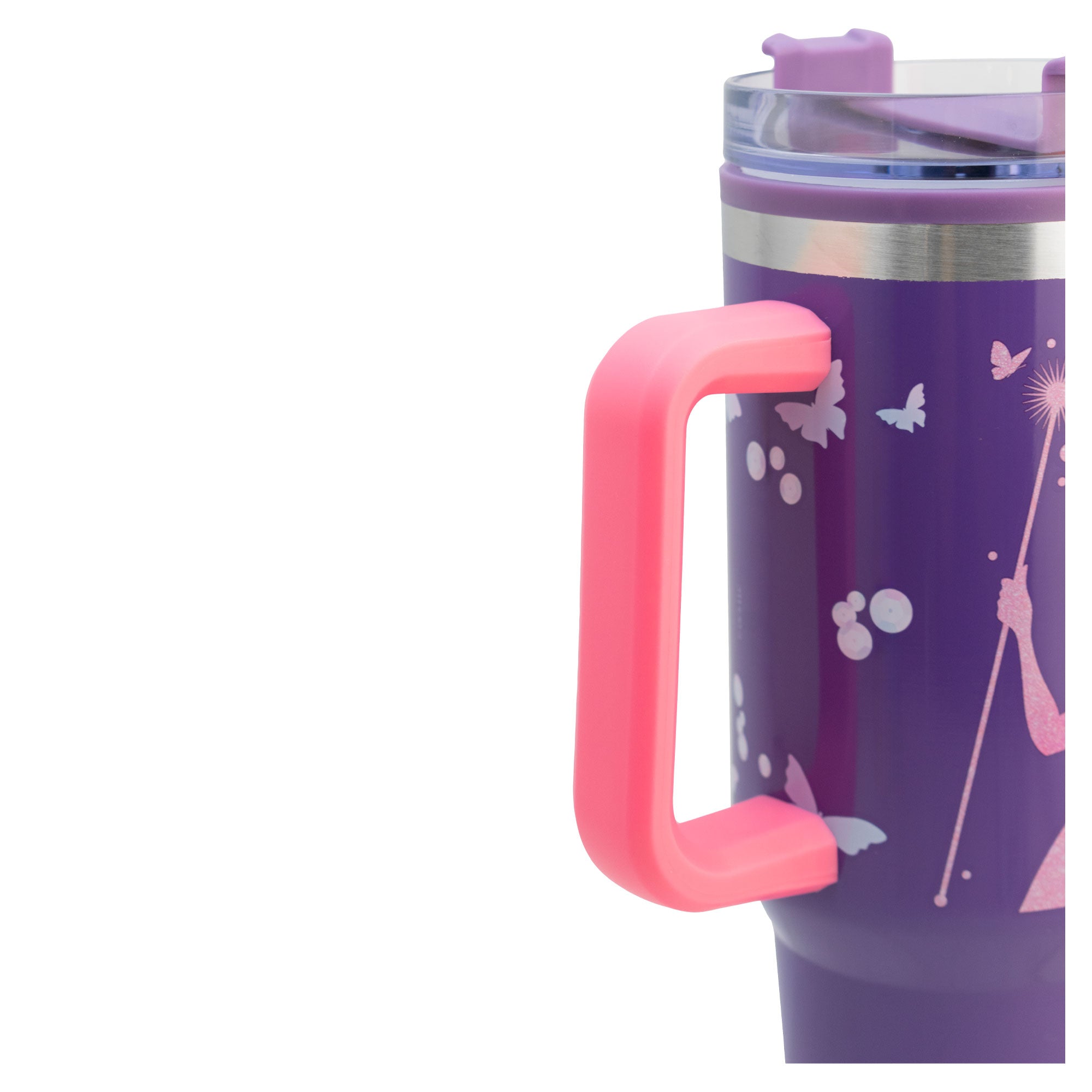 Termo de Acero Inoxidable con Doble Pared, Asa Y Popote Personajes 1.2 L