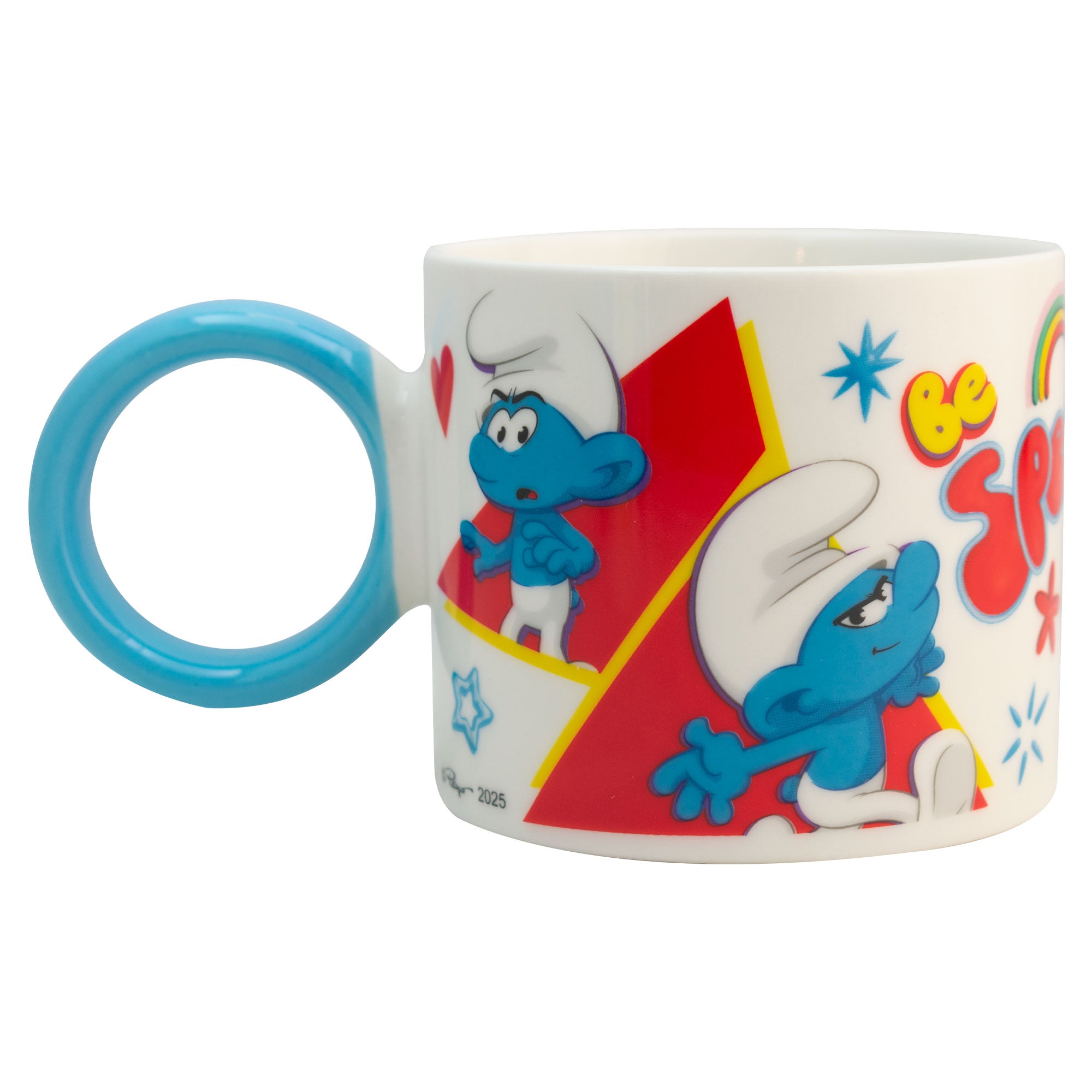 Juego de 2 Tazas de Porcelana Fun Kids Los Pitufos 330ml