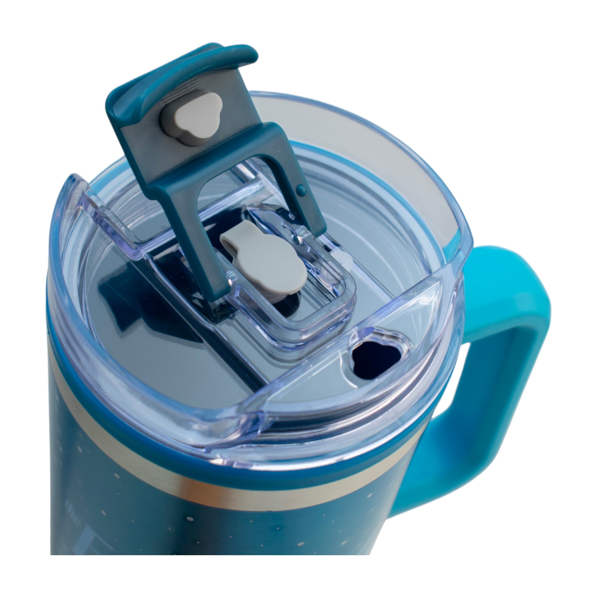 Termo de Acero Inoxidable con Doble Pared, Asa Y Popote Personajes 1.2 L