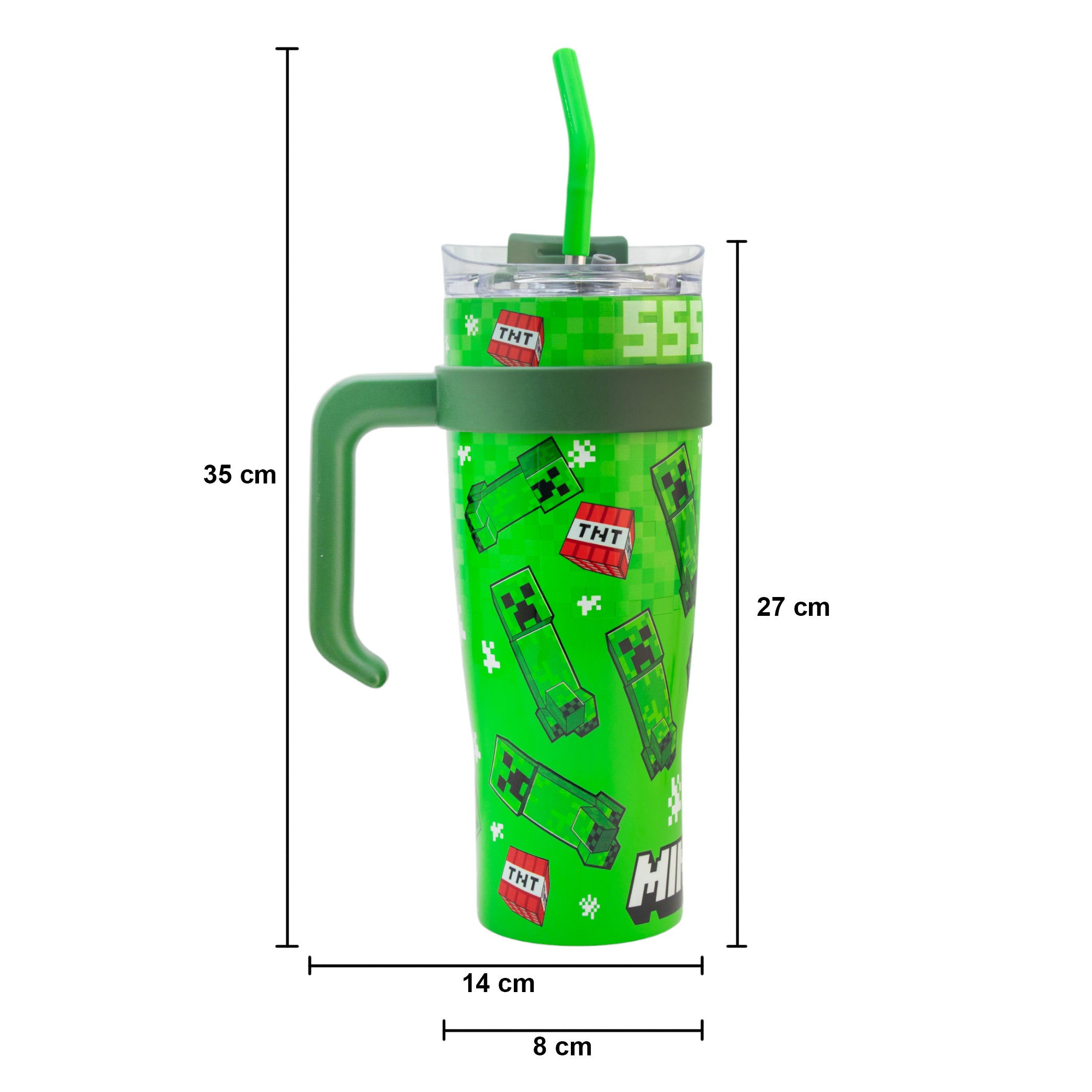 Termo de Acero Inoxidable con Doble Pared Tapa Doble Personajes 1.2 Litros
