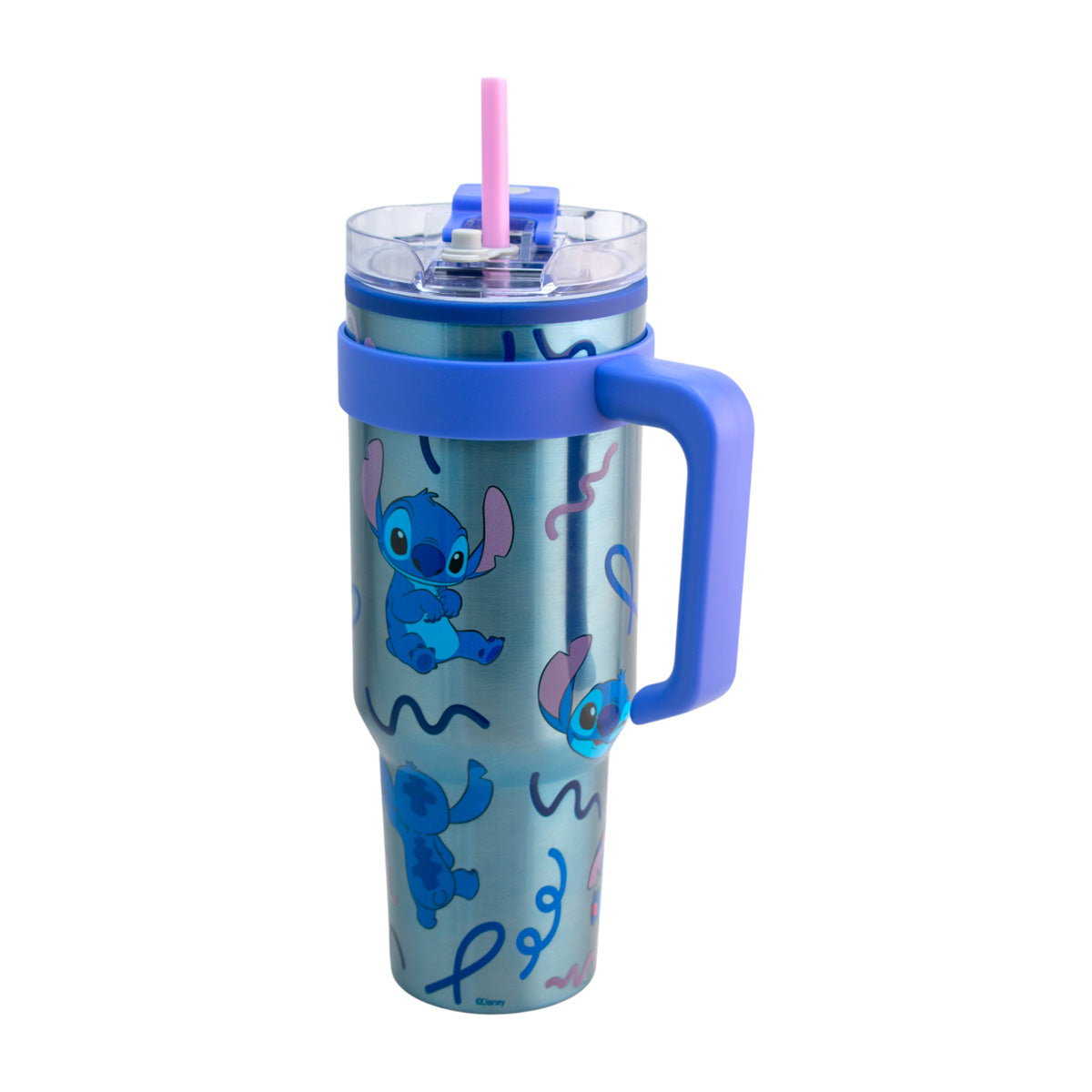 Termo de Acero Inoxidable con Doble Pared, Tapa Doble y Popote Distintos Personajes 1.2 Lt