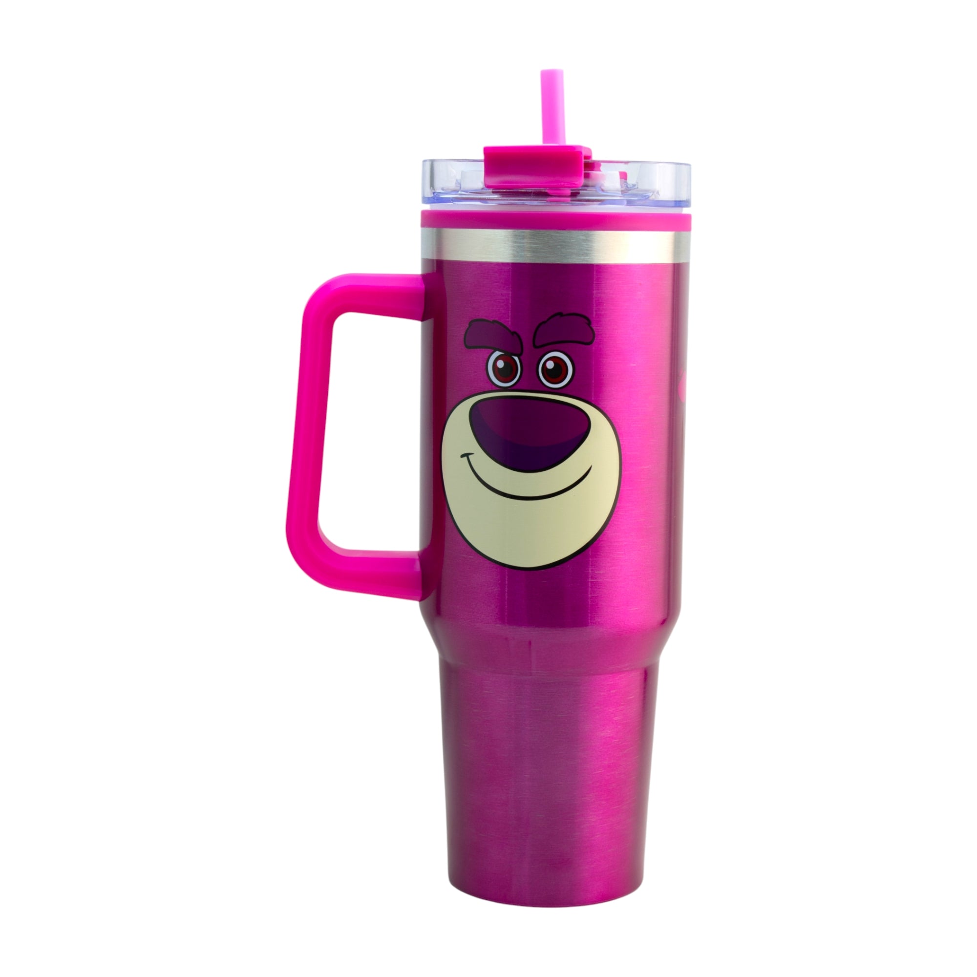 Termo de Acero Inoxidable con Doble Pared, Asa Y Popote Personajes 1.2 L