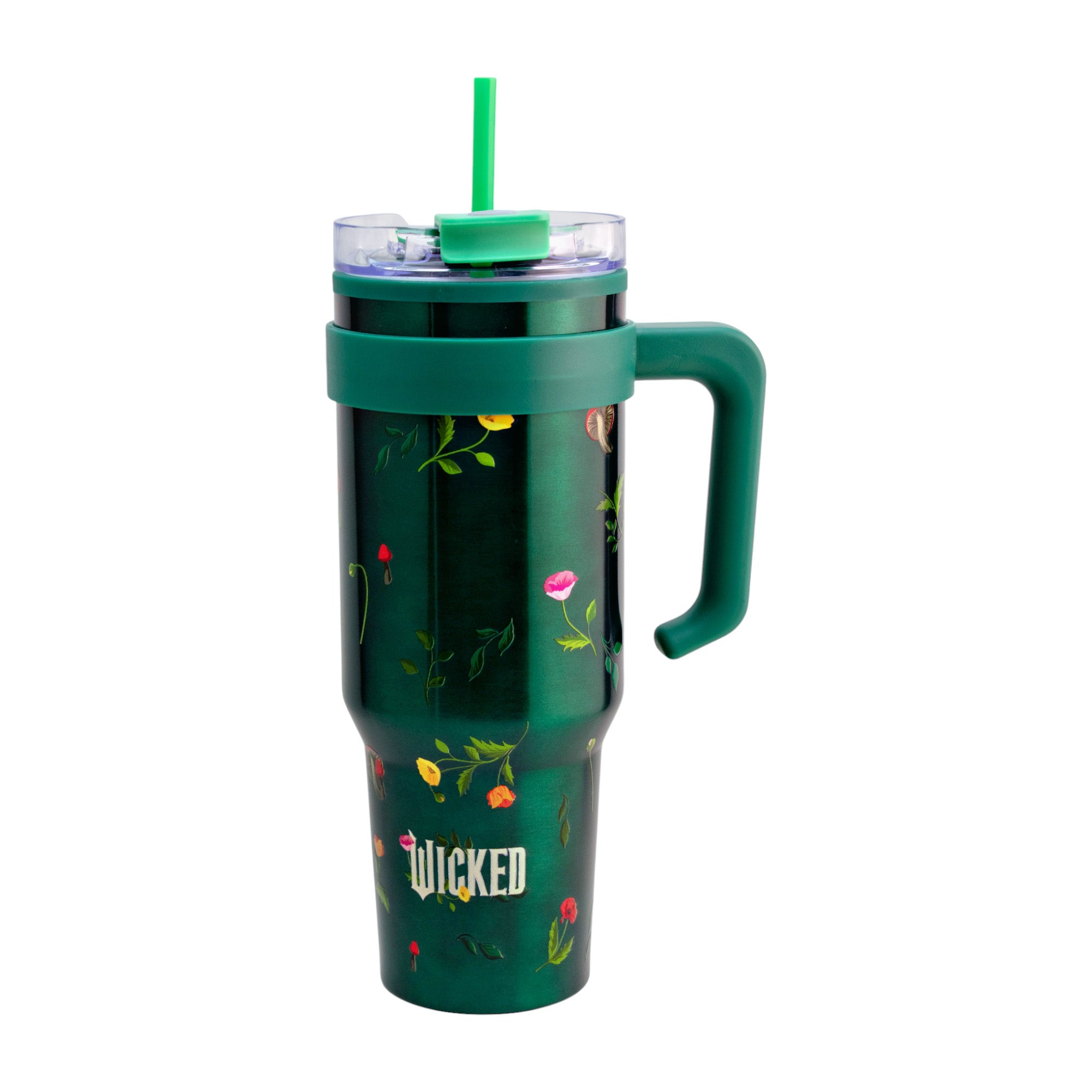Termo de Acero Inoxidable con Doble Pared, Tapa Doble y Popote Distintos Personajes 1.2 Lt