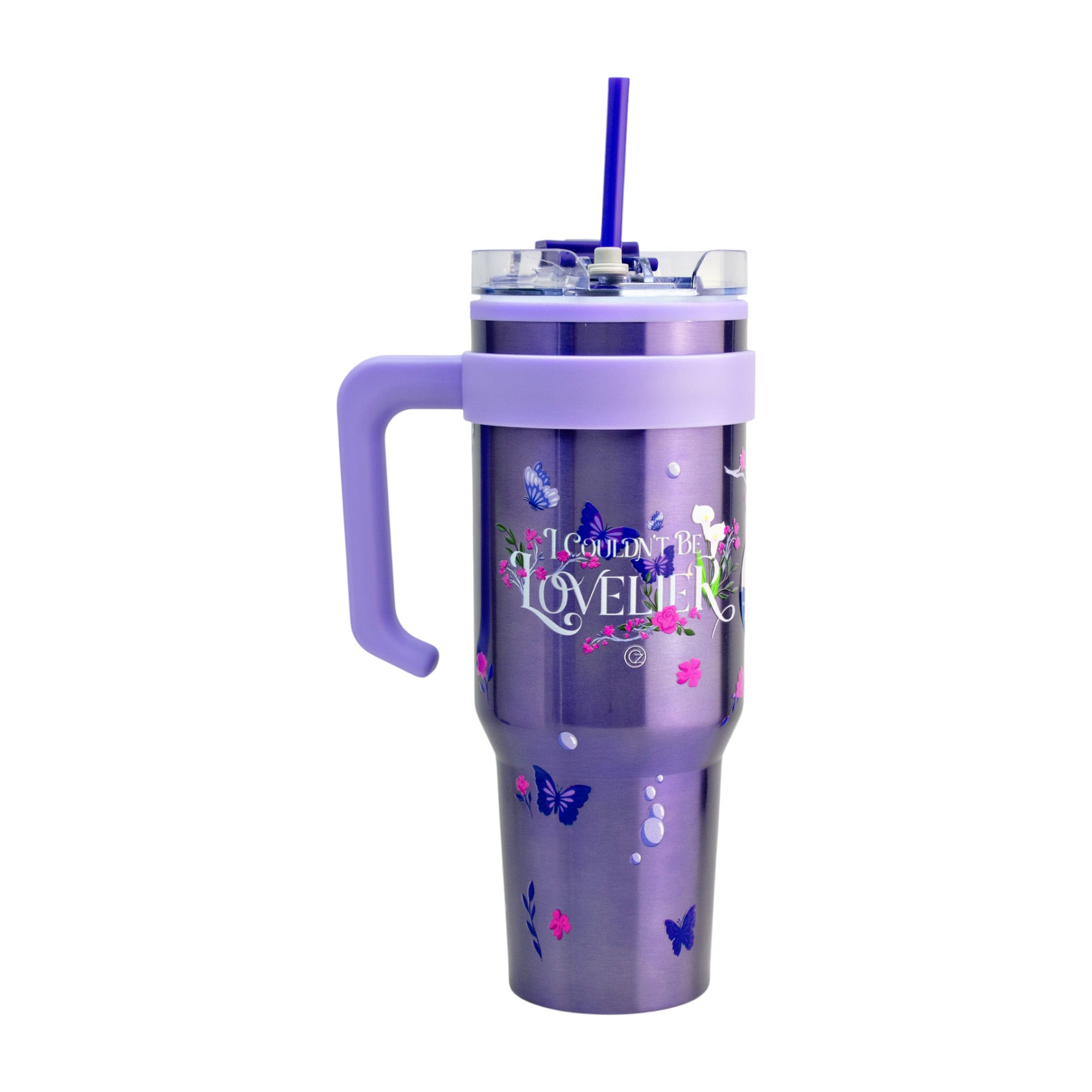 Termo de Acero Inoxidable con Doble Pared, Tapa Doble y Popote Distintos Personajes 1.2 Lt