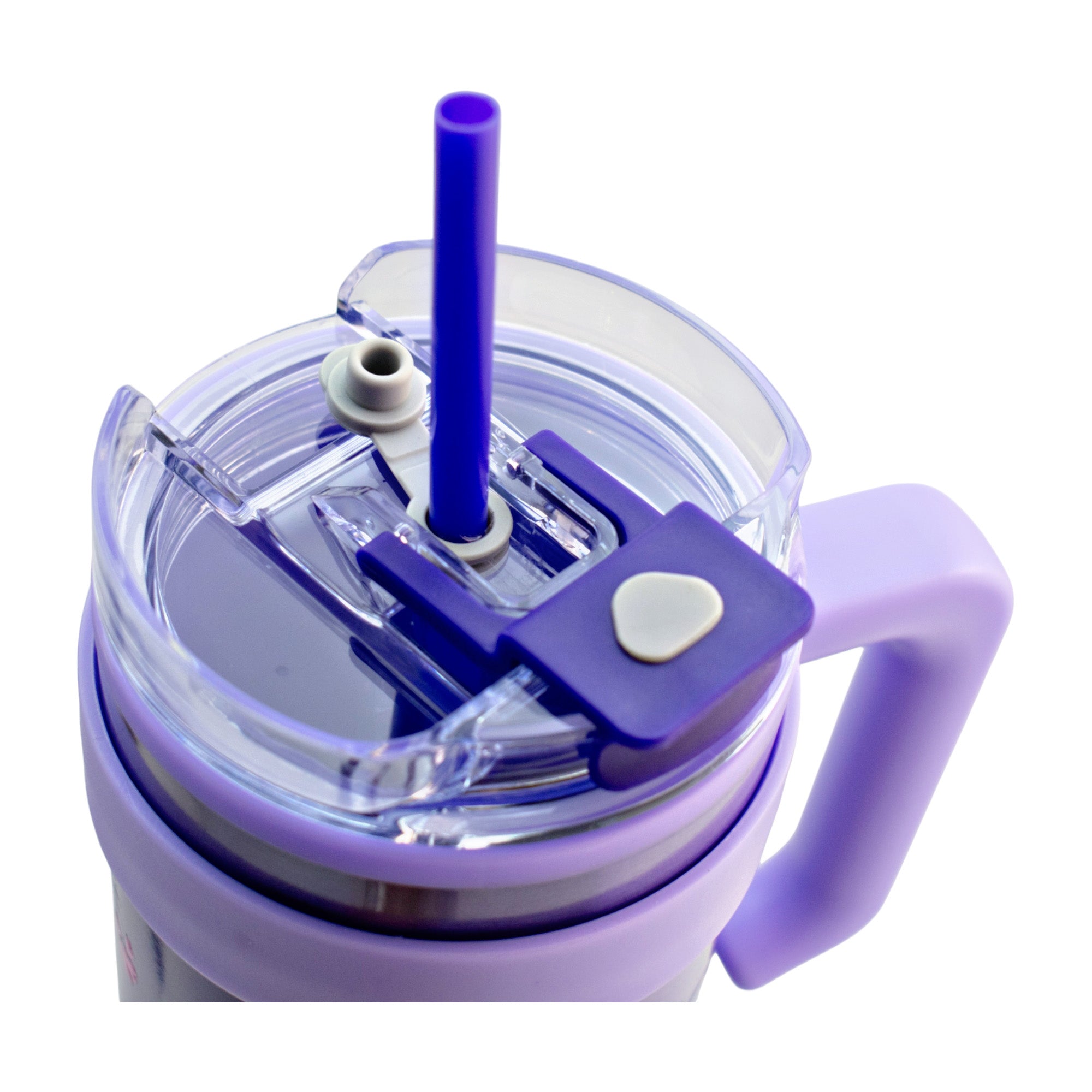 Termo de Acero Inoxidable con Doble Pared, Tapa Doble y Popote Distintos Personajes 1.2 Lt