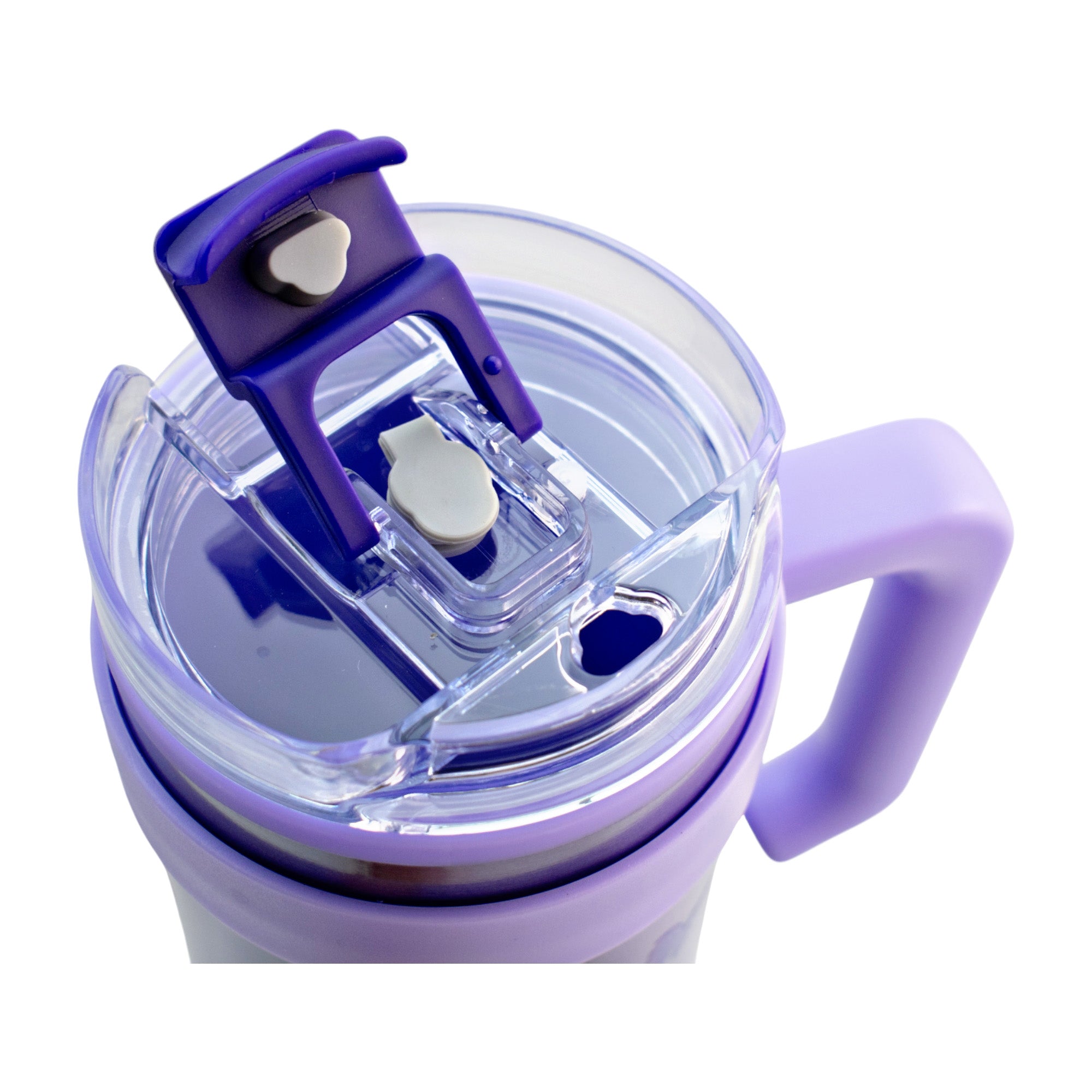 Termo de Acero Inoxidable con Doble Pared, Tapa Doble y Popote Distintos Personajes 1.2 Lt