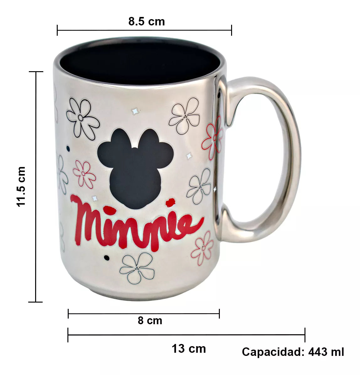 Taza de Cerámica Metalizada Fun Kids Distintos Personajes 433ml