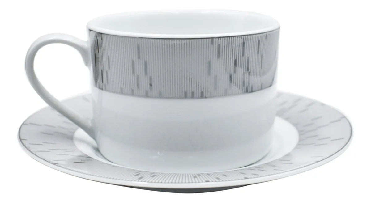 Vajilla de Porcelana Kaiser Platino 47 piezas