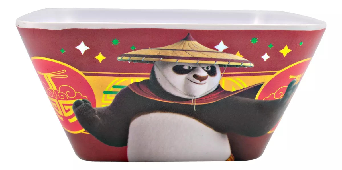 Vajilla Individual Melamina Kung Fu Panda 4 La Película 3 Pz