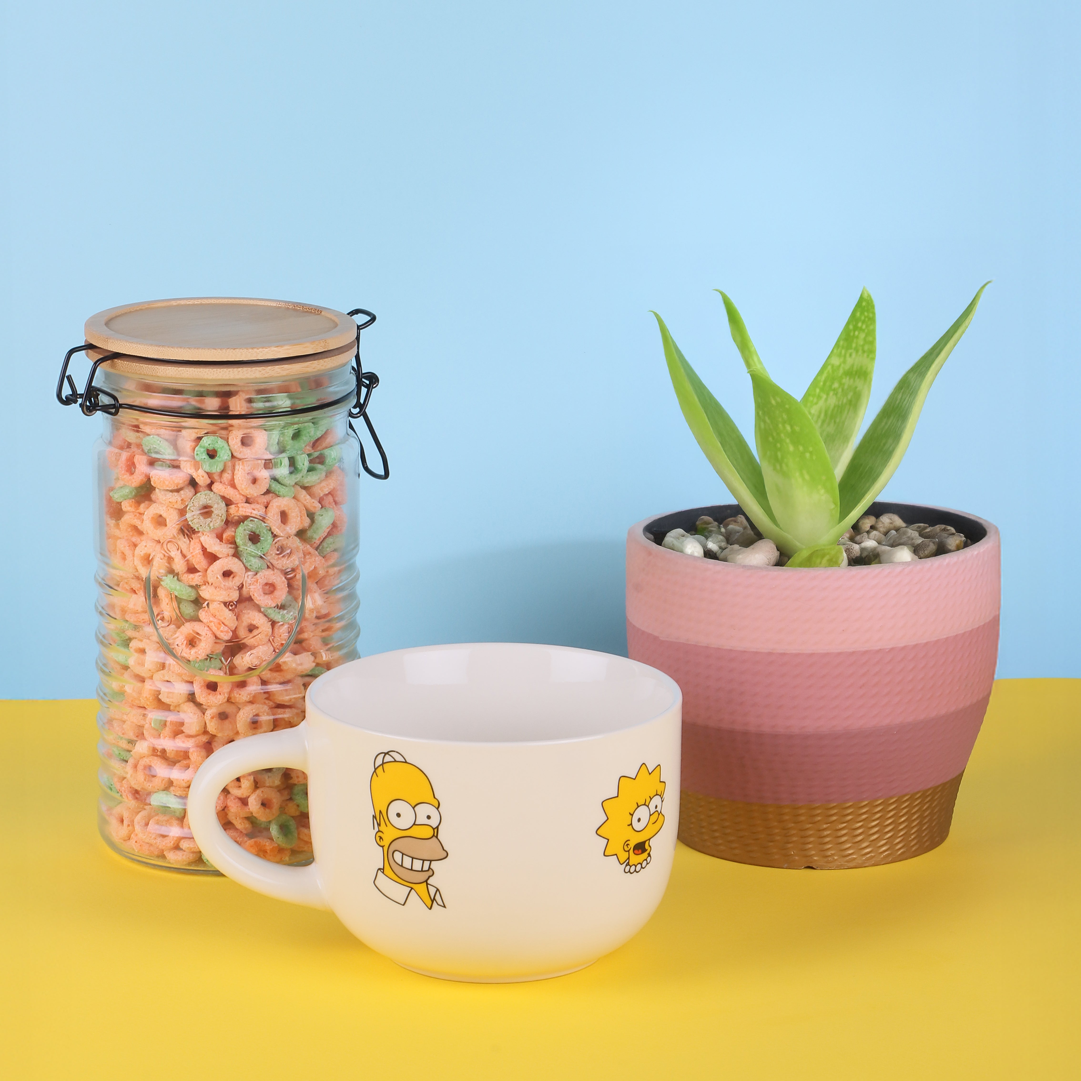 Taza de Cerámica Jumbo Fun Kids Los Simpson 820ml
