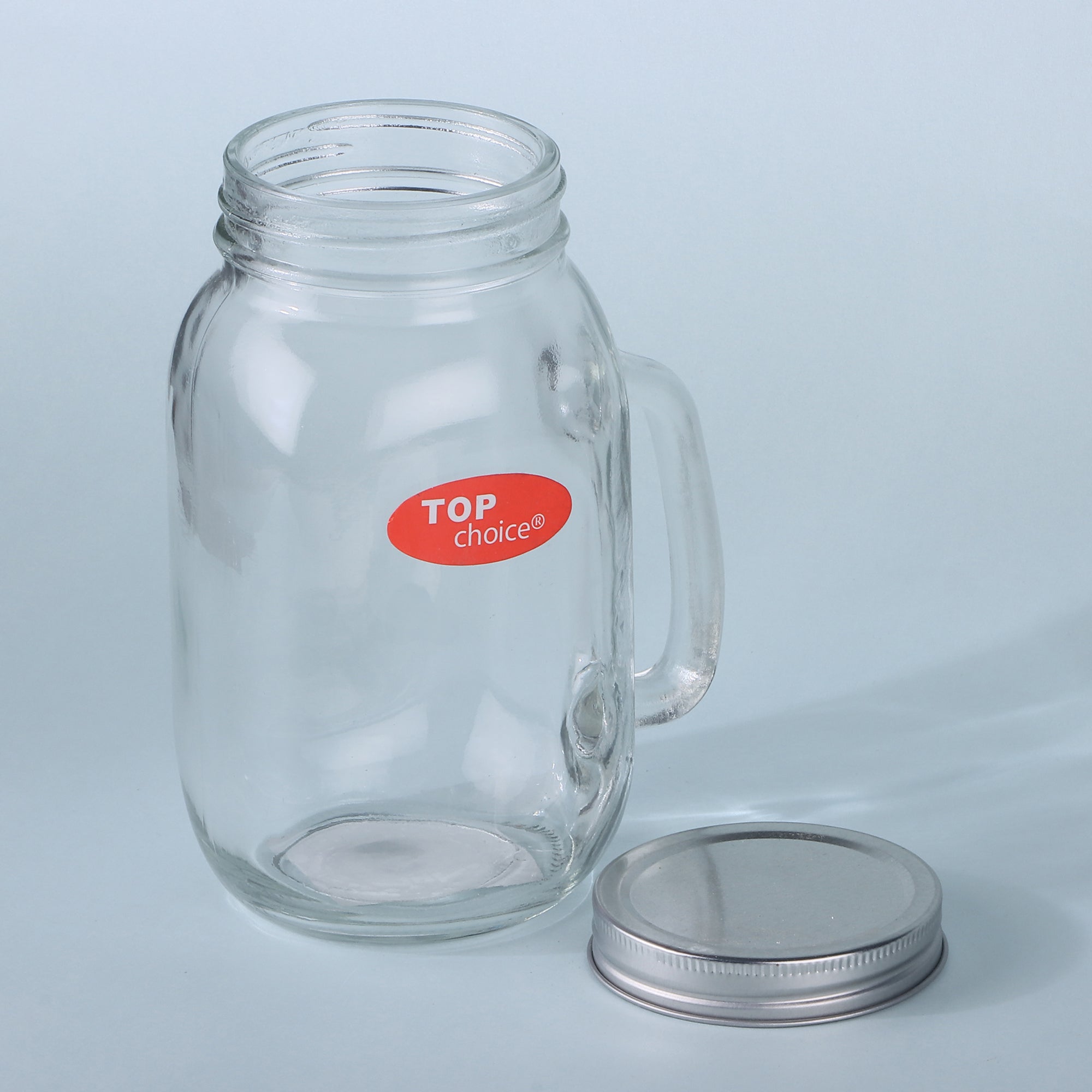 Juego de Frascos de Vidrio con Tapa Top Choice Mason Jar 1Lt 2/6/12pzs