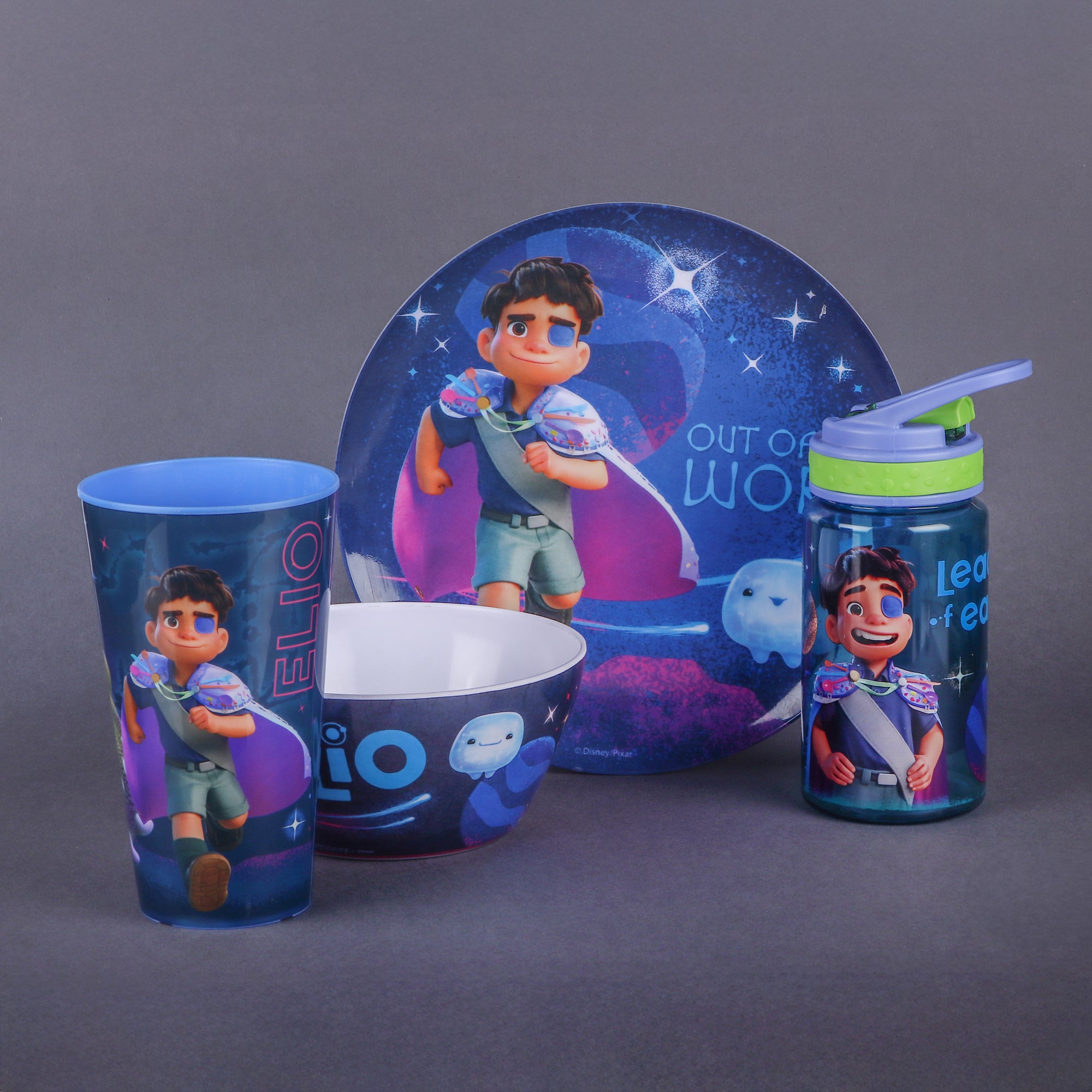 Vajilla de Melamina Disney Elio 1 Persona 4pz