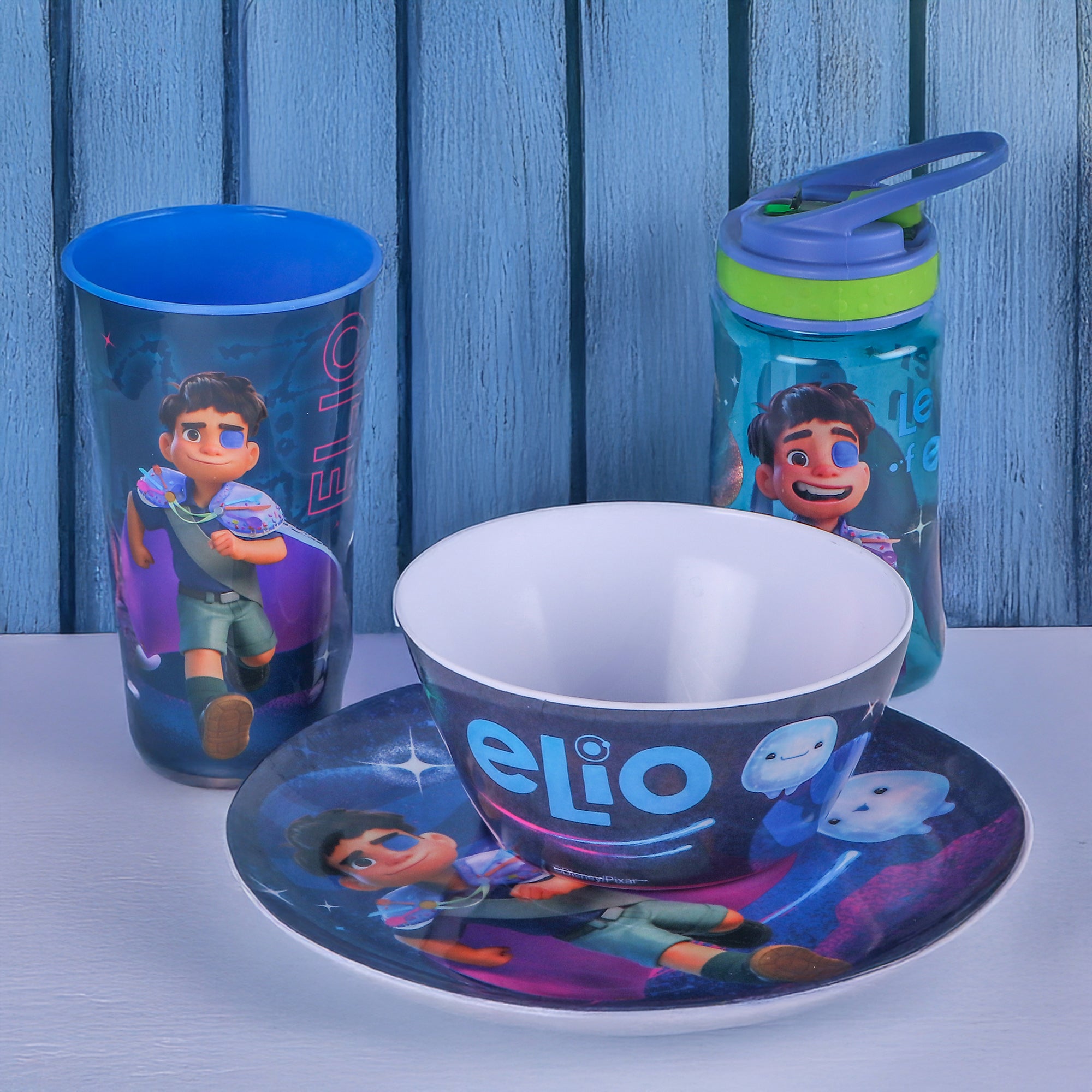 Vajilla de Melamina Disney Elio 1 Persona 4pz