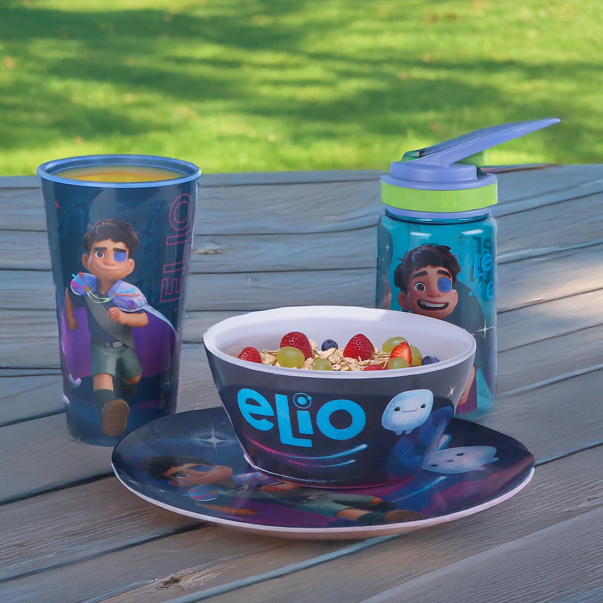 Vajilla de Melamina Disney Elio 1 Persona 4pz