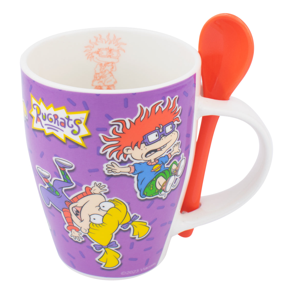 Juego de 2 Tazas de Porcelana con Cuchara Fun Kids Nickelodeon Rugrats 310ml