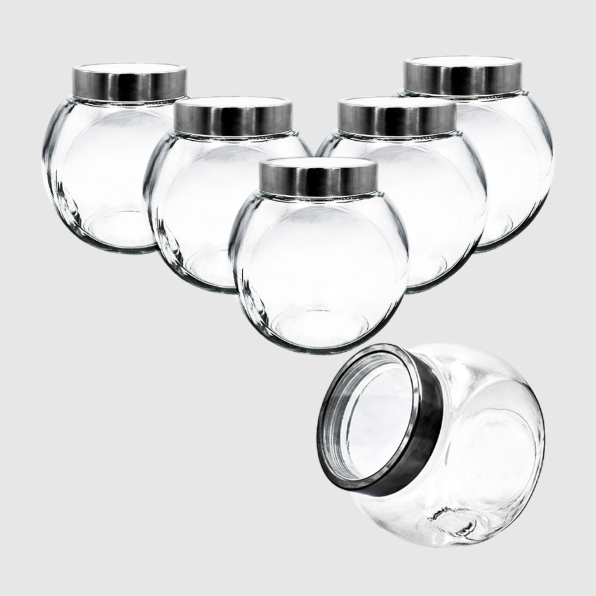 Frascos Vidrio Condimentos Con Tapa Y Cuchara QQLADY | Para Sal, Azúcar, Especias | Organización Cocina