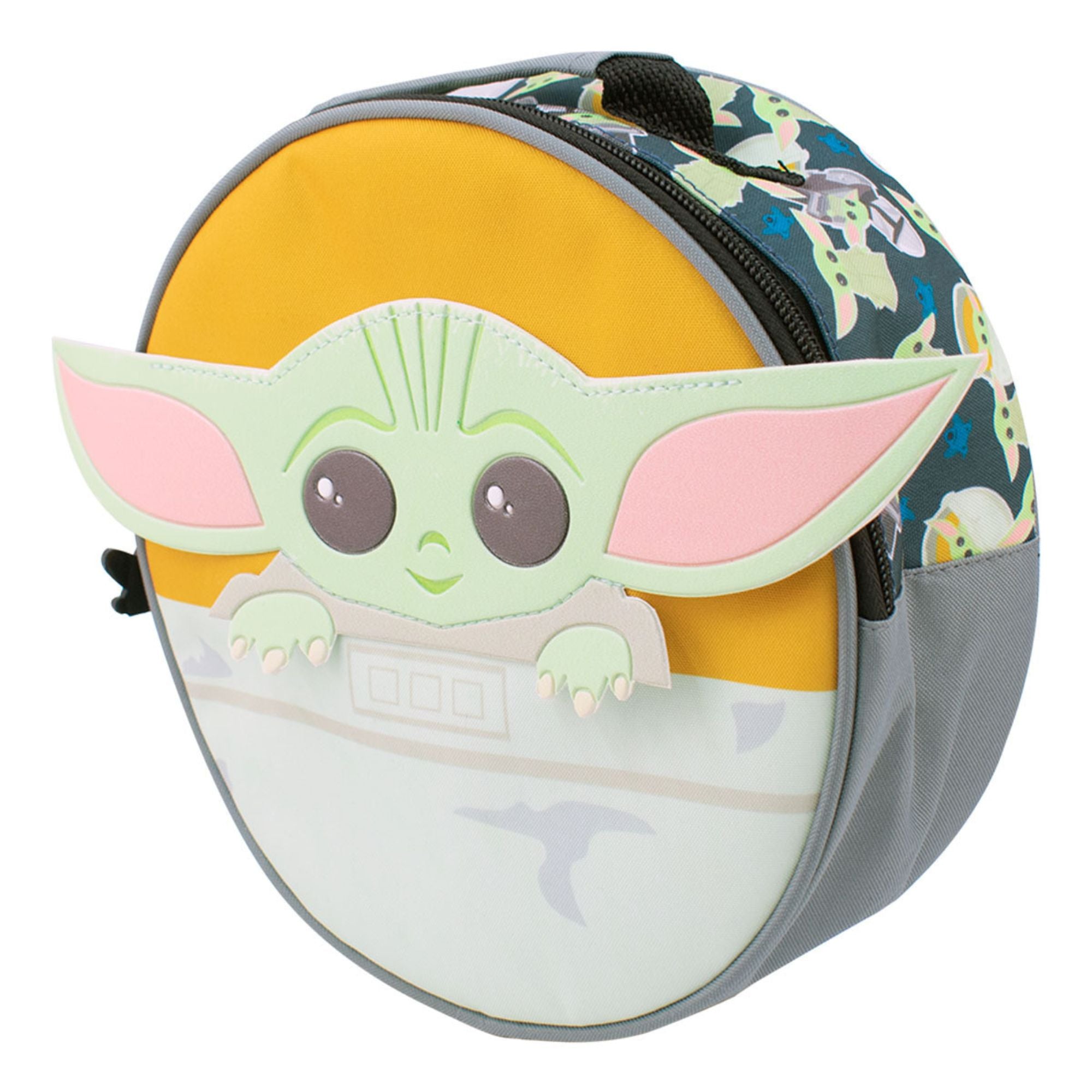 Lonchera Térmica Infantil de Poliéster con Asa Circular Fun Kids Disney Star Wars Baby Yoda