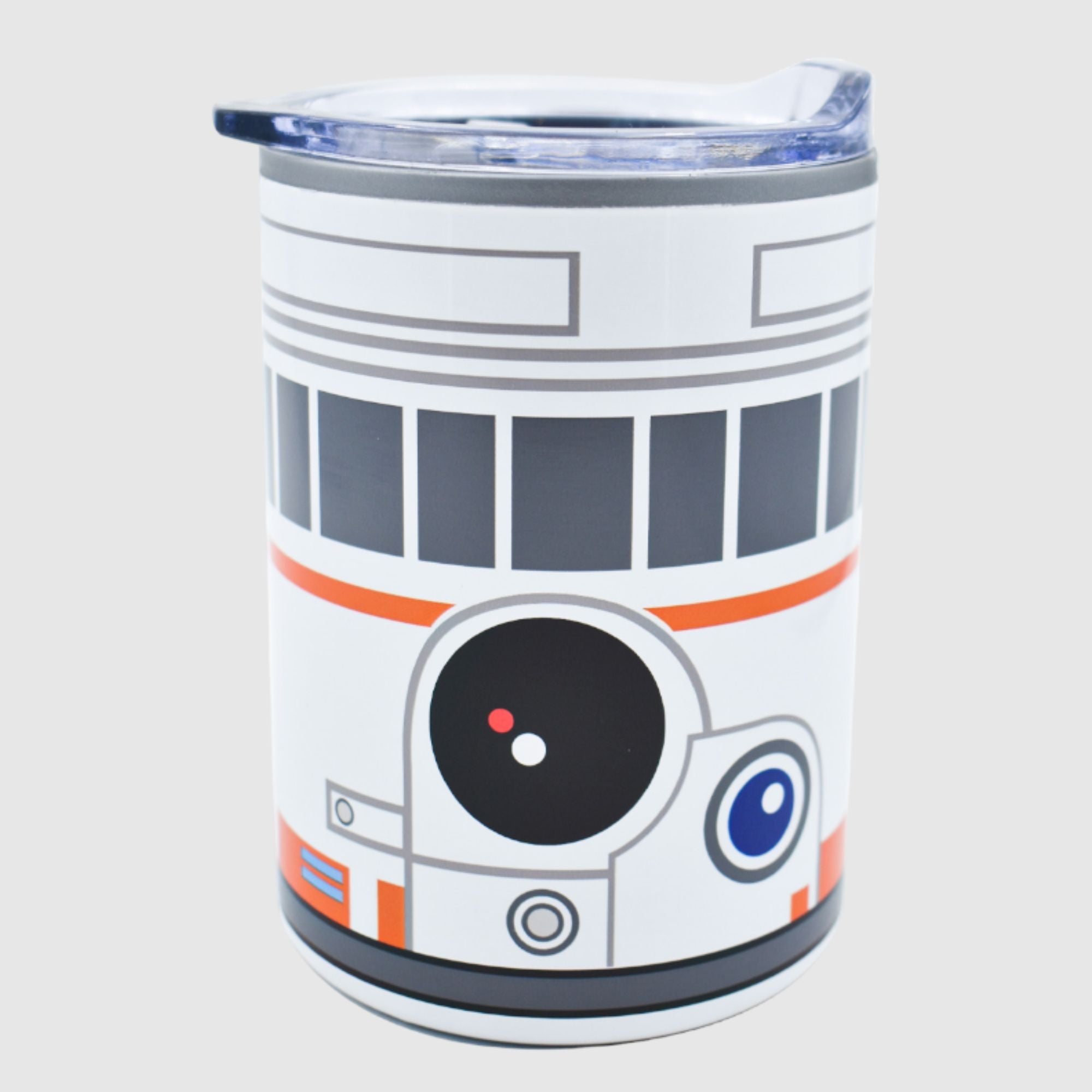 Termo Corto Doble Pared con Tapa Transparente Deslizable Disney Lucas Film Star Wars BB8 350ml