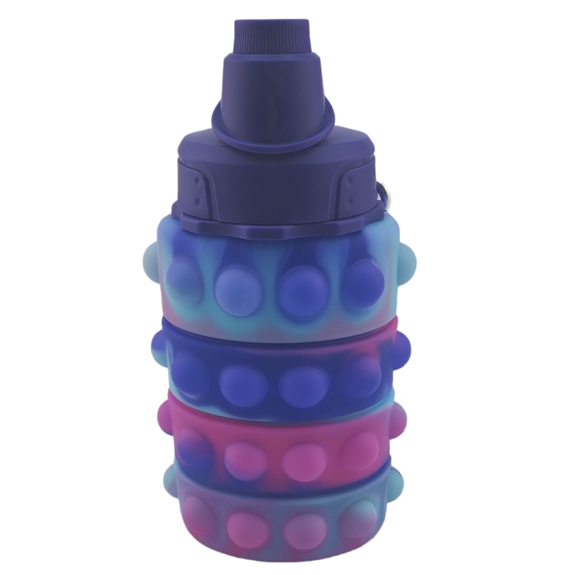 Botella Reutilizable Top Choice con Burbuja antiestrés de Silicon Expandible 550ml