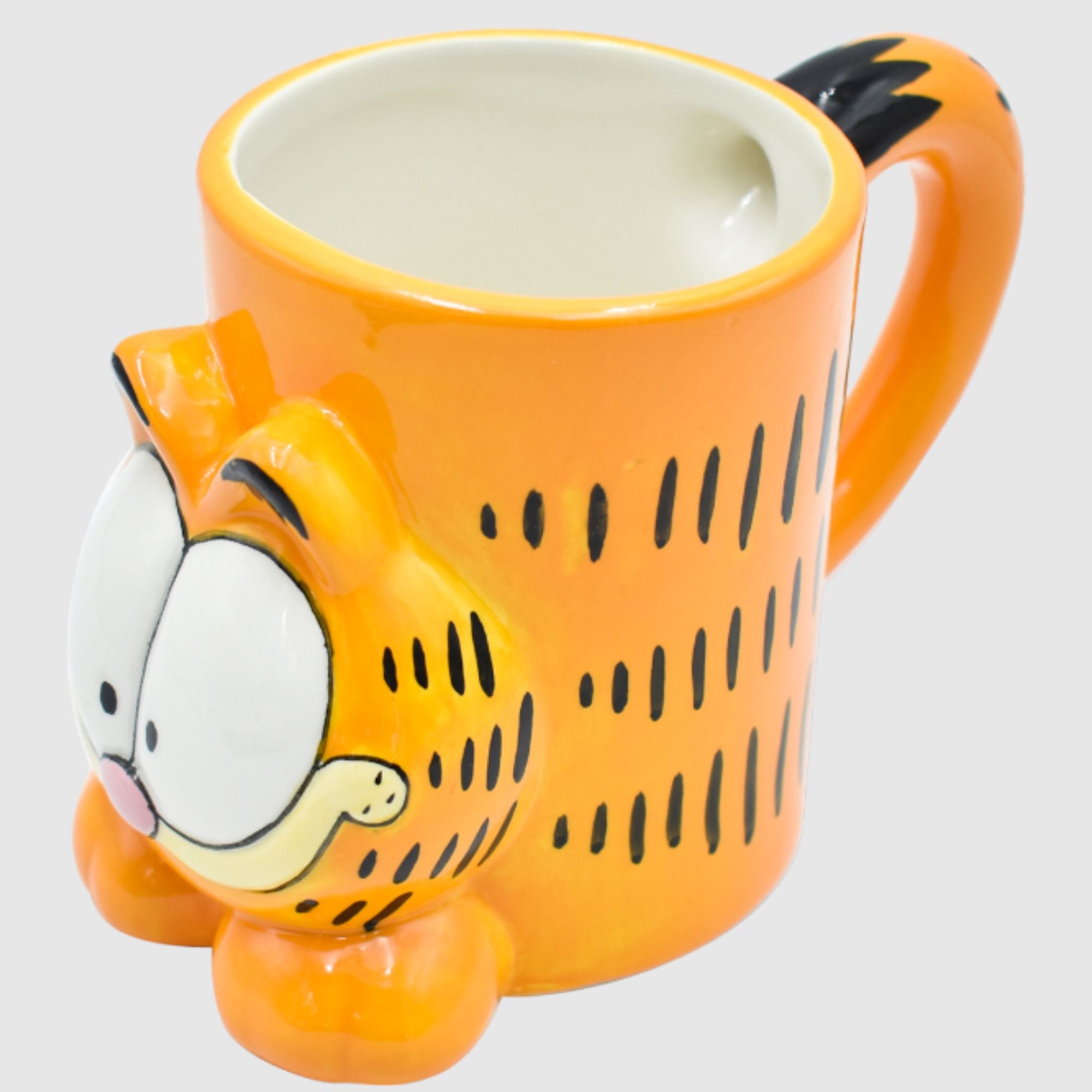 Taza Mediana Naranja 3D Fun Kids Nickelodeon Garfield Ceramica 325ml