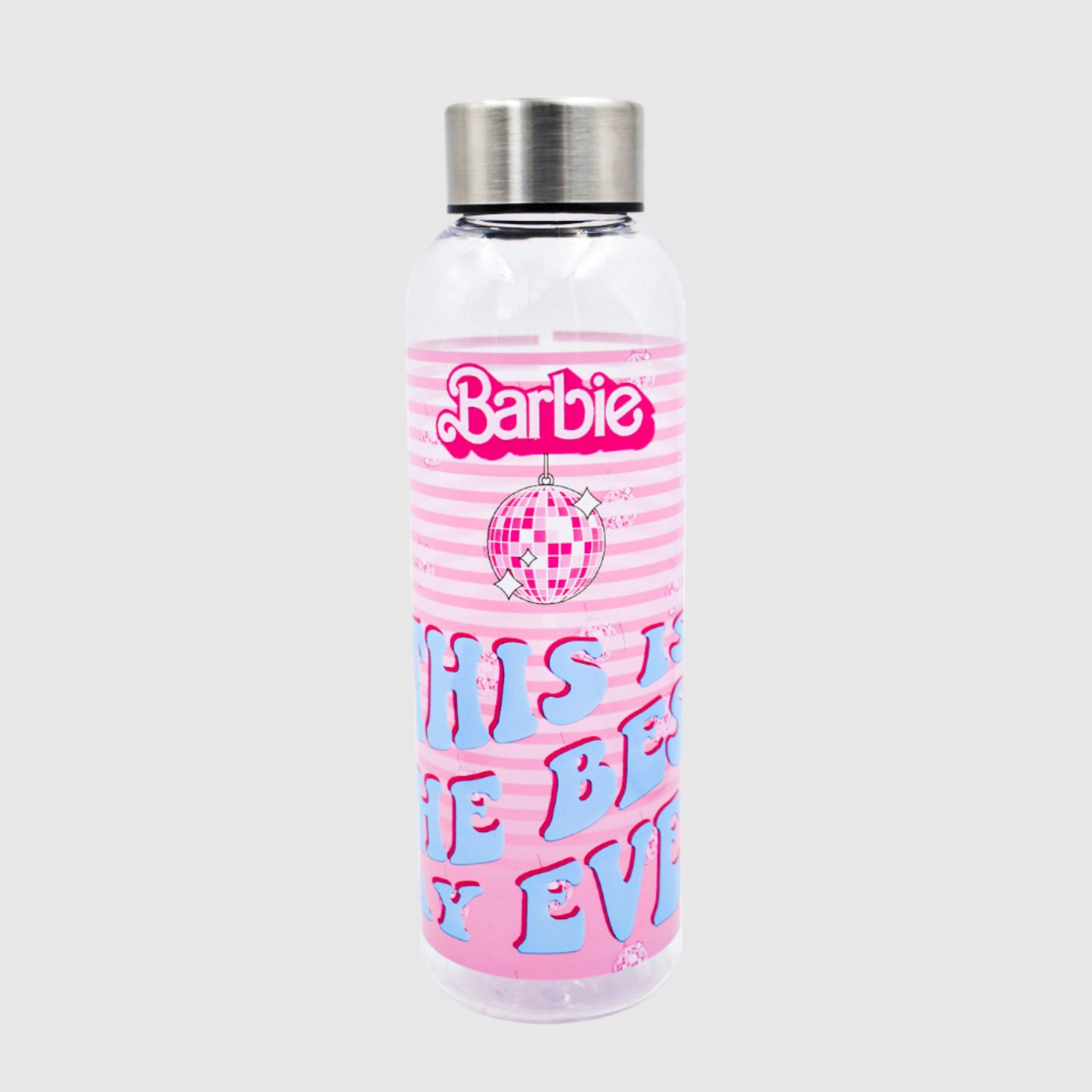 Botella transparente con Tapa Rosca Fun kids Barbie La Película acrilico 600ml