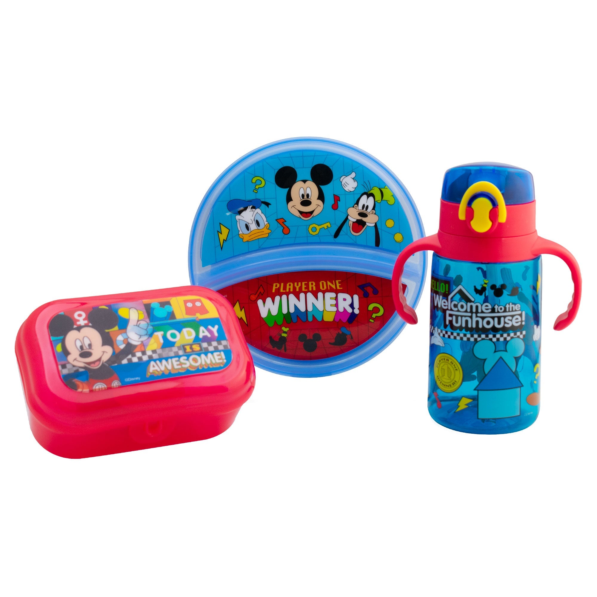 Set Infantil Desayuno Lunch Mickey, Princesas y Paw patrol.