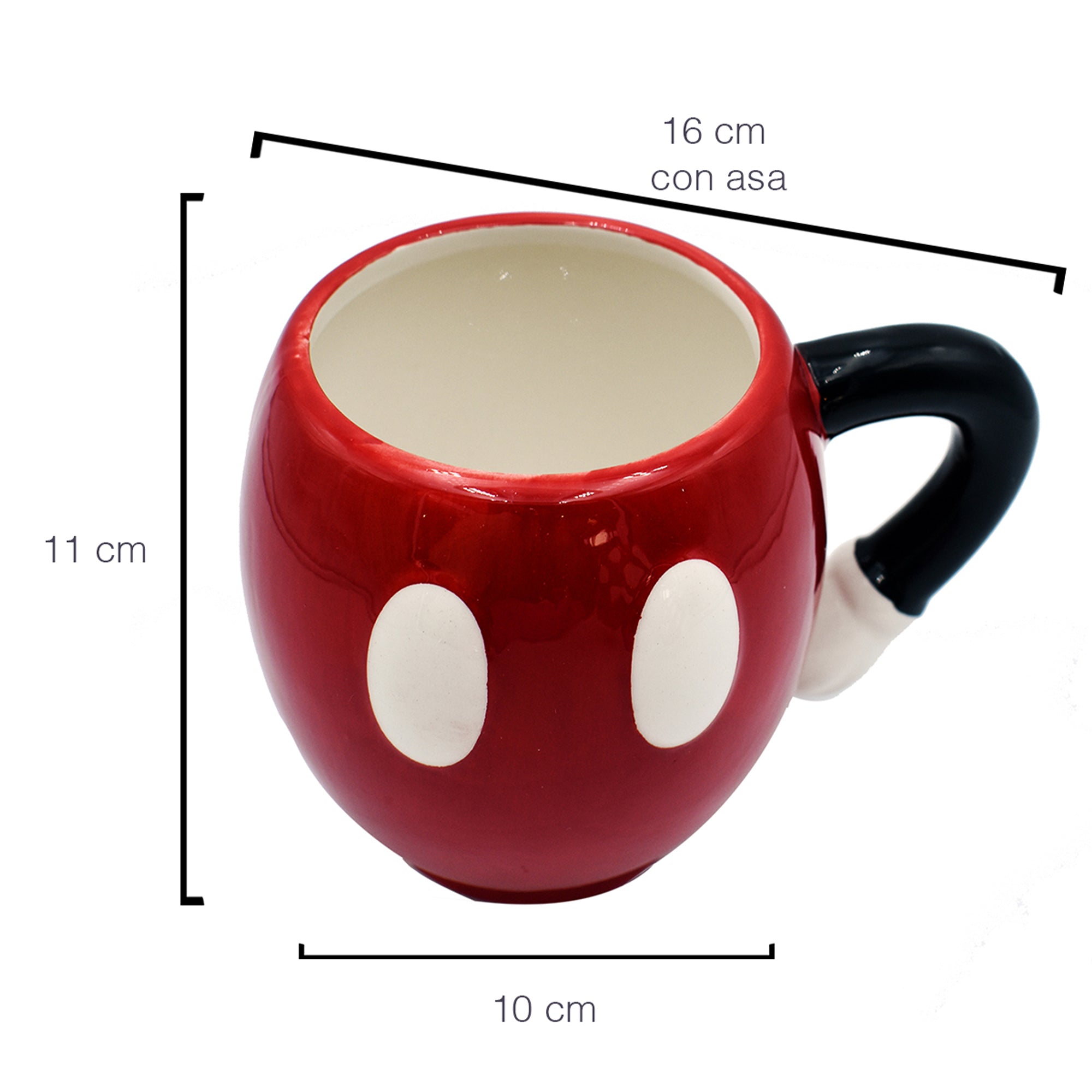 Tazas Zak Disney Mickey Mouse 3D Cerámica 443ml