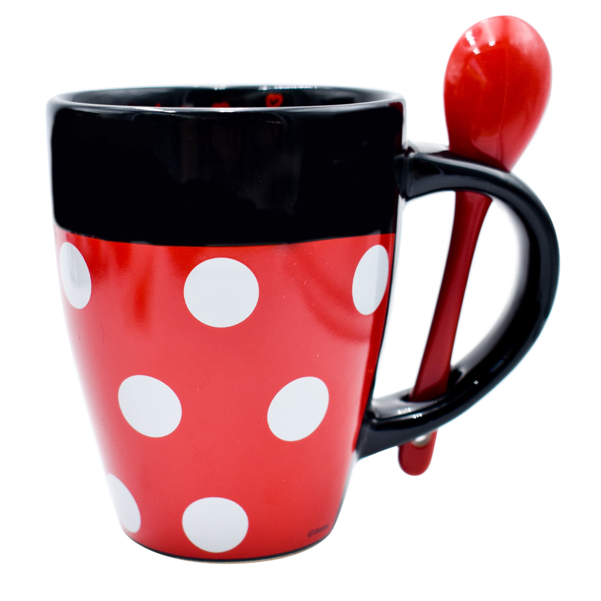 Juego de Tazas de Cerámica con Cuchara Fun Kids Disney Mickey y Minnie Mouse 310ml