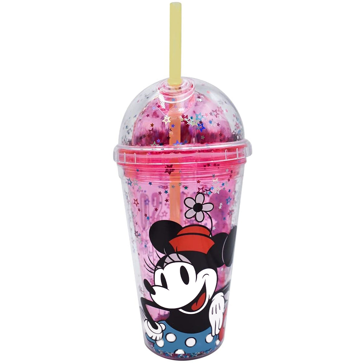 Vaso con Popote Disney Fun Kids Minnie Plástico 500ml