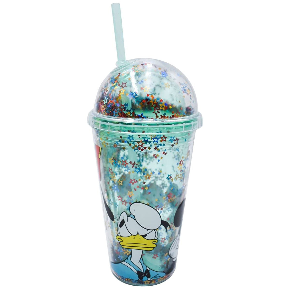Vaso con Popote Disney Fun Kids Mickey Plástico 500ml