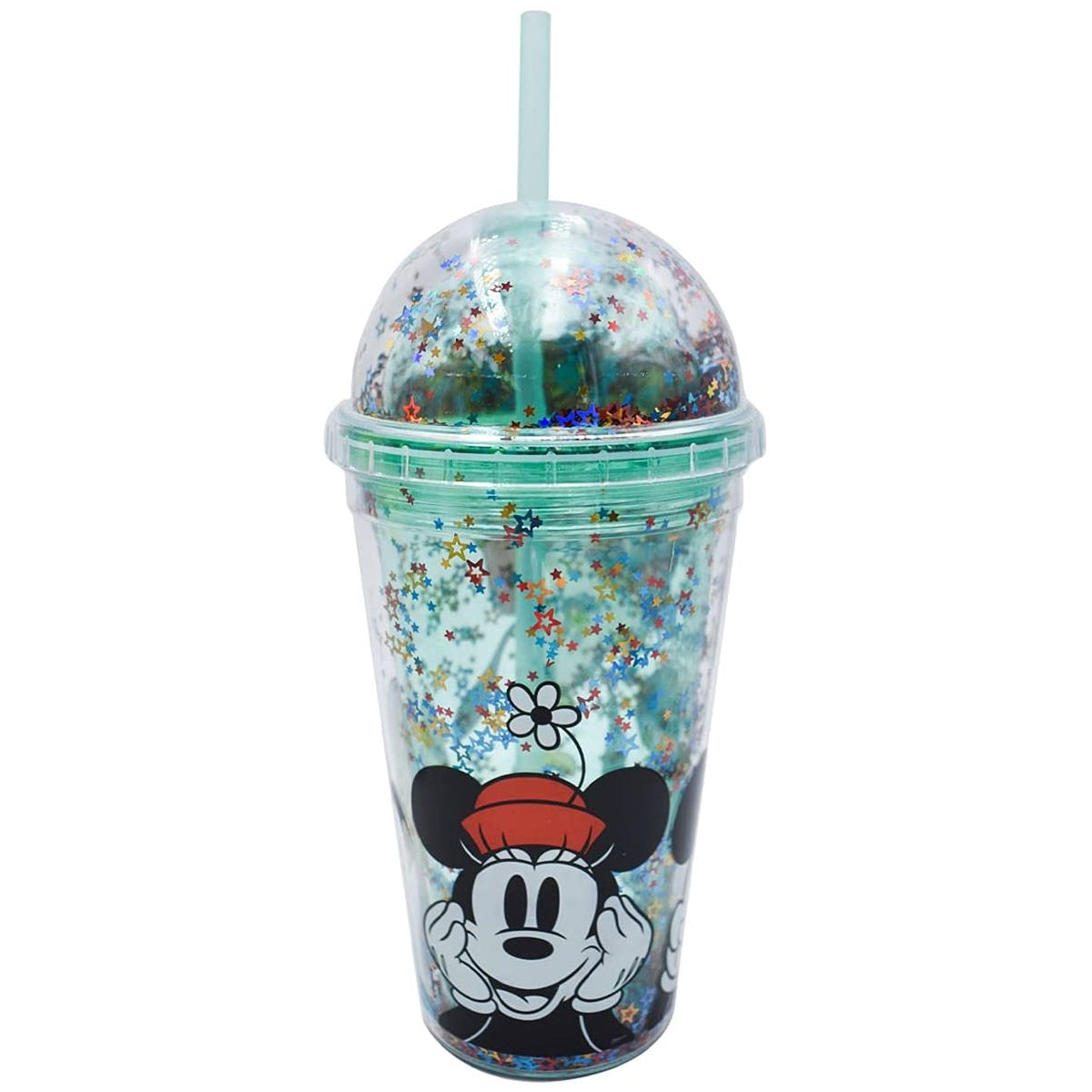 Vaso con Popote Disney Fun Kids Mickey Plástico 500ml