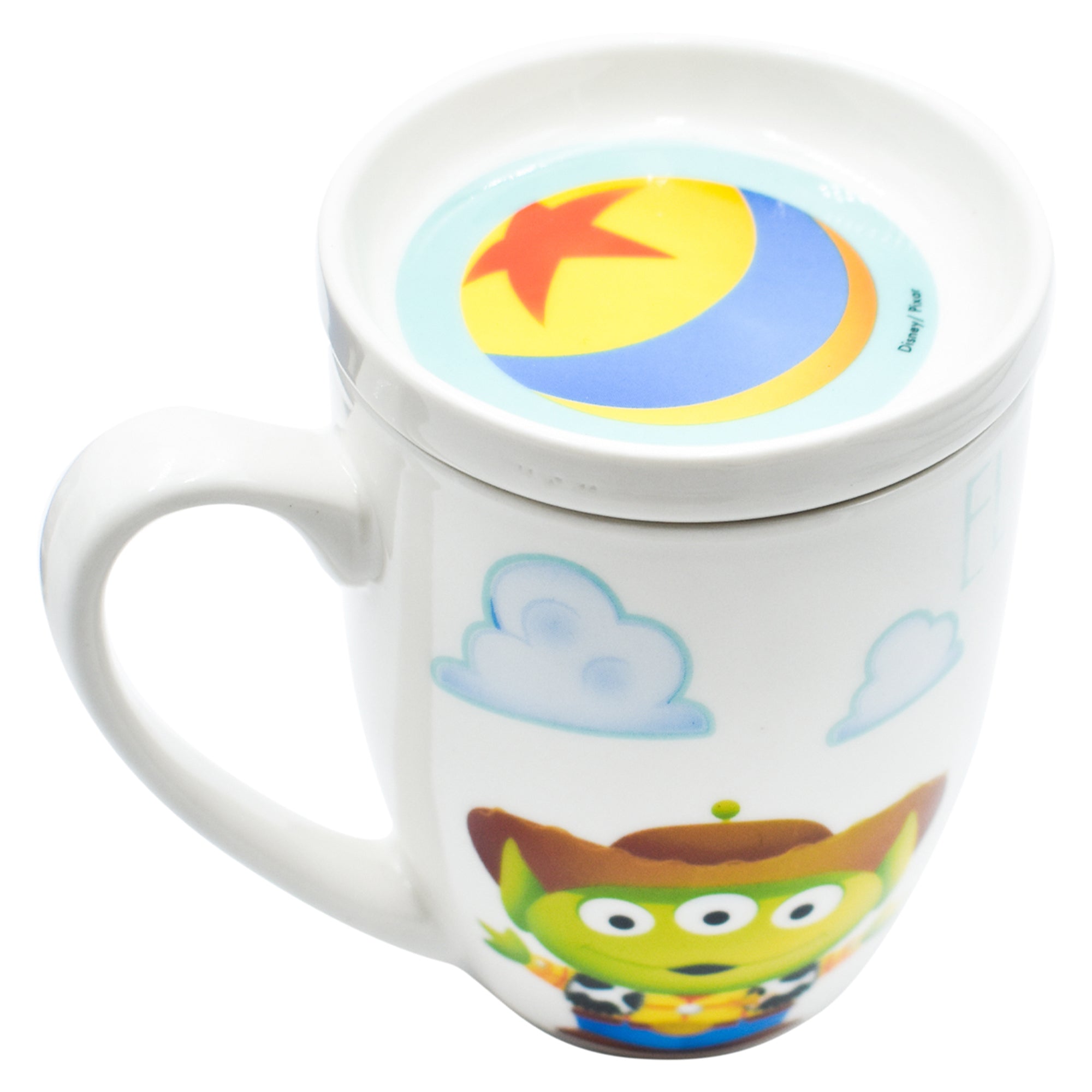 Taza c/Tapa Fun Kids Disney Pixar Porcelana 385ml