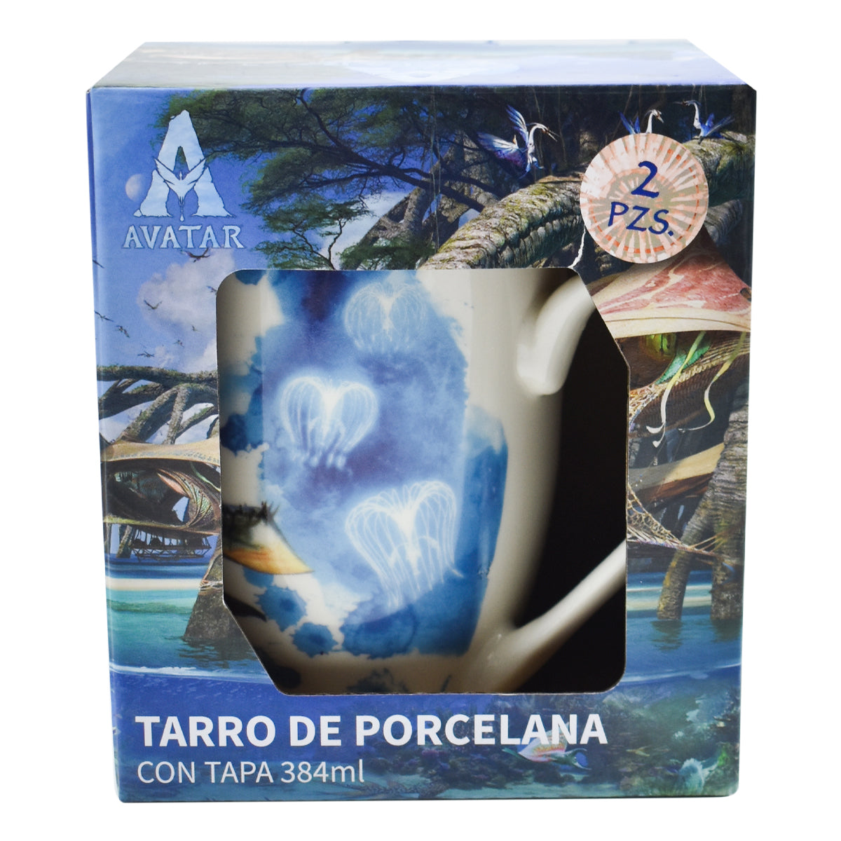 Tarro para Café de Porcelana con Tapa, Avatar: El Sentido del Agua