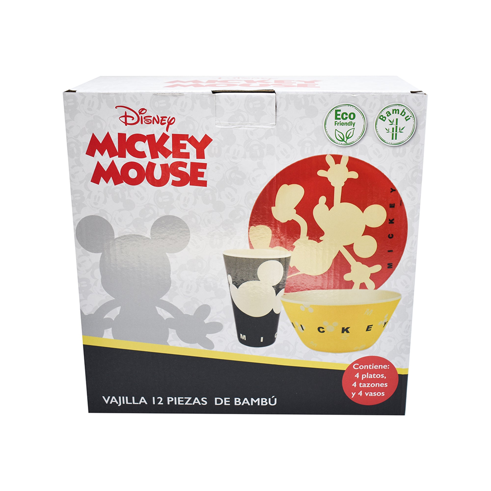 Fun Kids Vajilla: Disney - Mickey y Sus Amigos Set De 12 Piezas