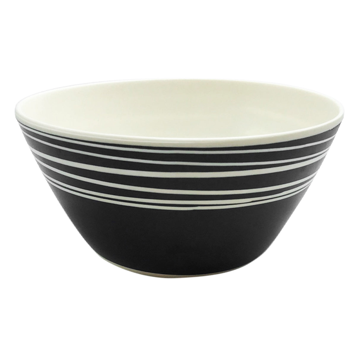 Vajilla Moderna Bambu Blanca Negra Plato Vaso 12p 4 Personas