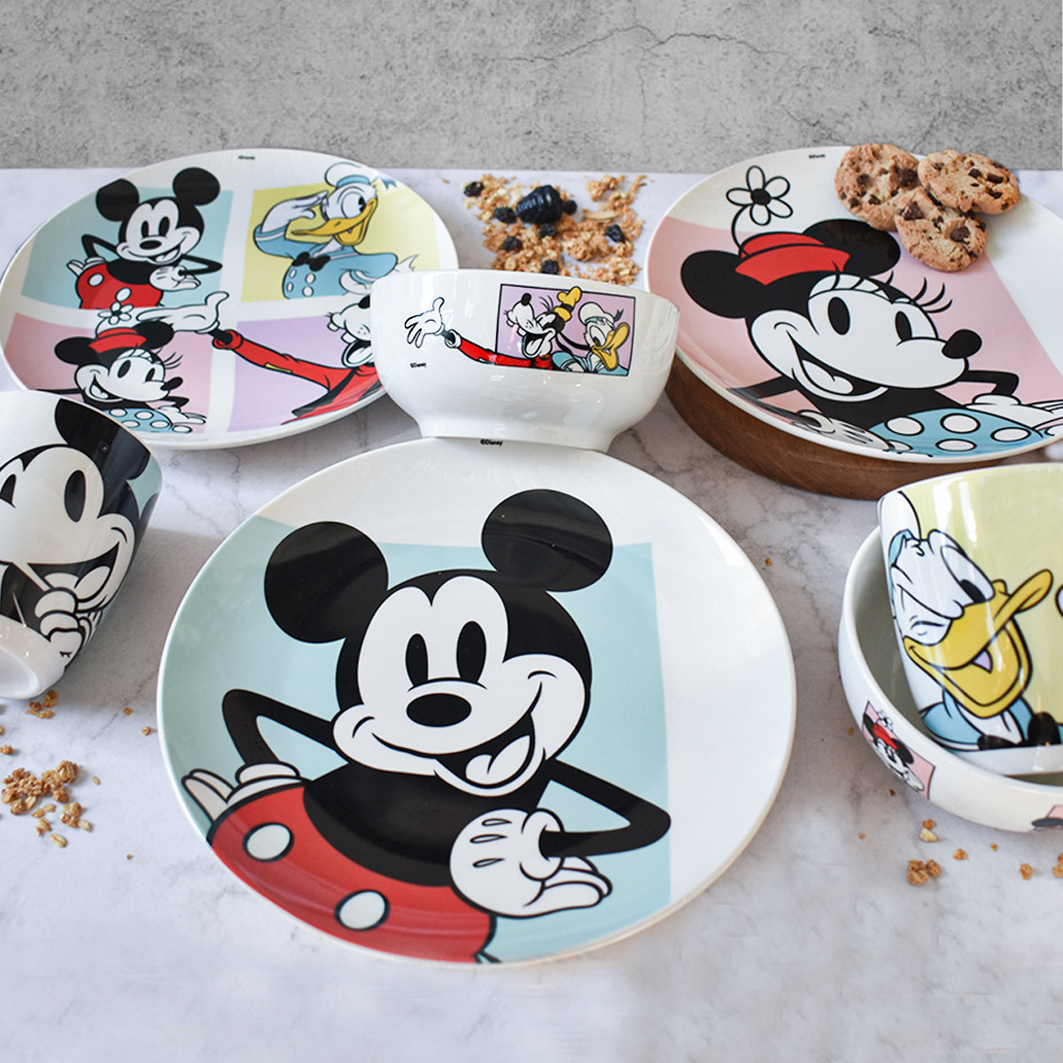 Vajilla Fun Kids Disney Mickey & Friends Porcelana 12pz